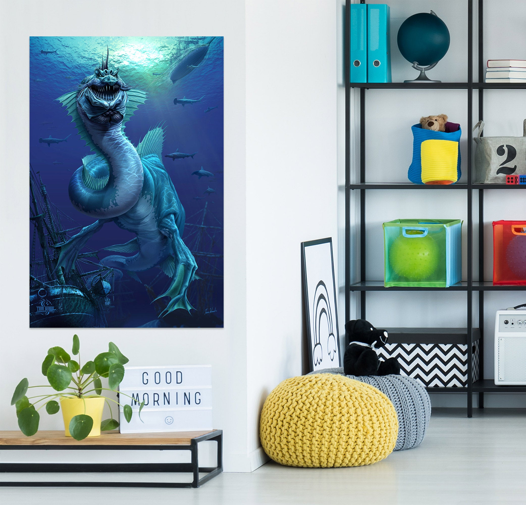 3D Sea Dragon 5124 Tom Wood Wall Sticker