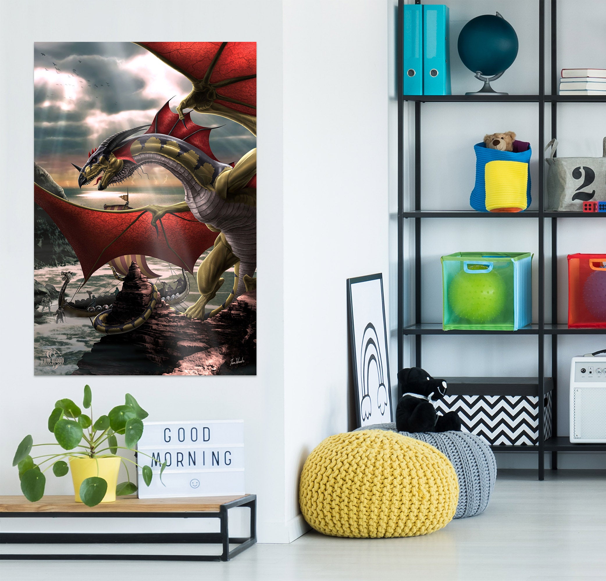 3D Dragon Wings 5120 Tom Wood Wall Sticker