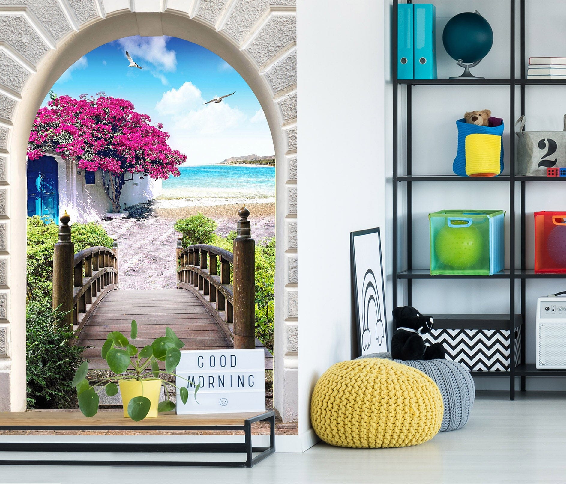 3D Boardwalk 3034 Wall Murals Wallpaper AJ Wallpaper 2 