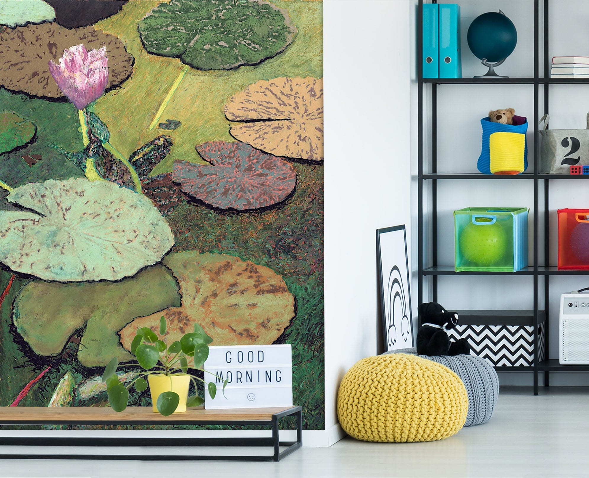 3D Colored Pond 287 Allan P. Friedlander Wall Mural Wall Murals Wallpaper AJ Wallpaper 2 