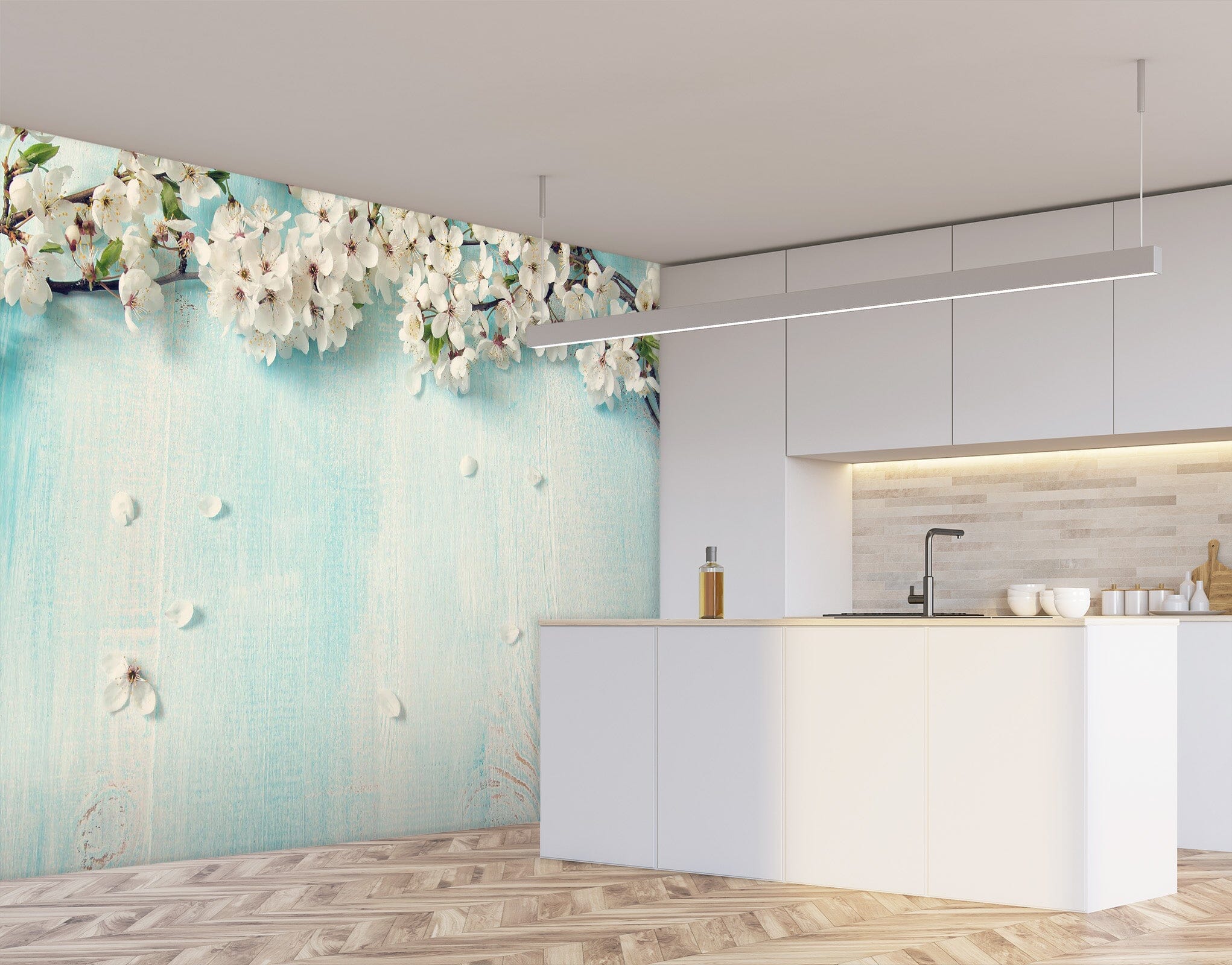 3D Wooden Board Flowers 1421 Wall Murals Wallpaper AJ Wallpaper 2 