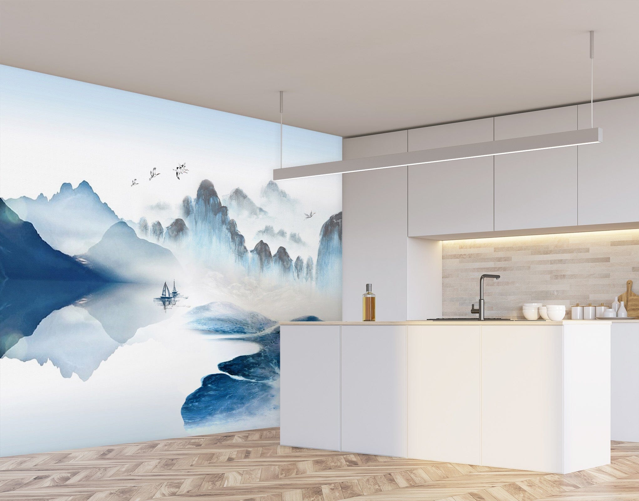 3D Forest Lake 1411 Wall Murals Wallpaper AJ Wallpaper 2 
