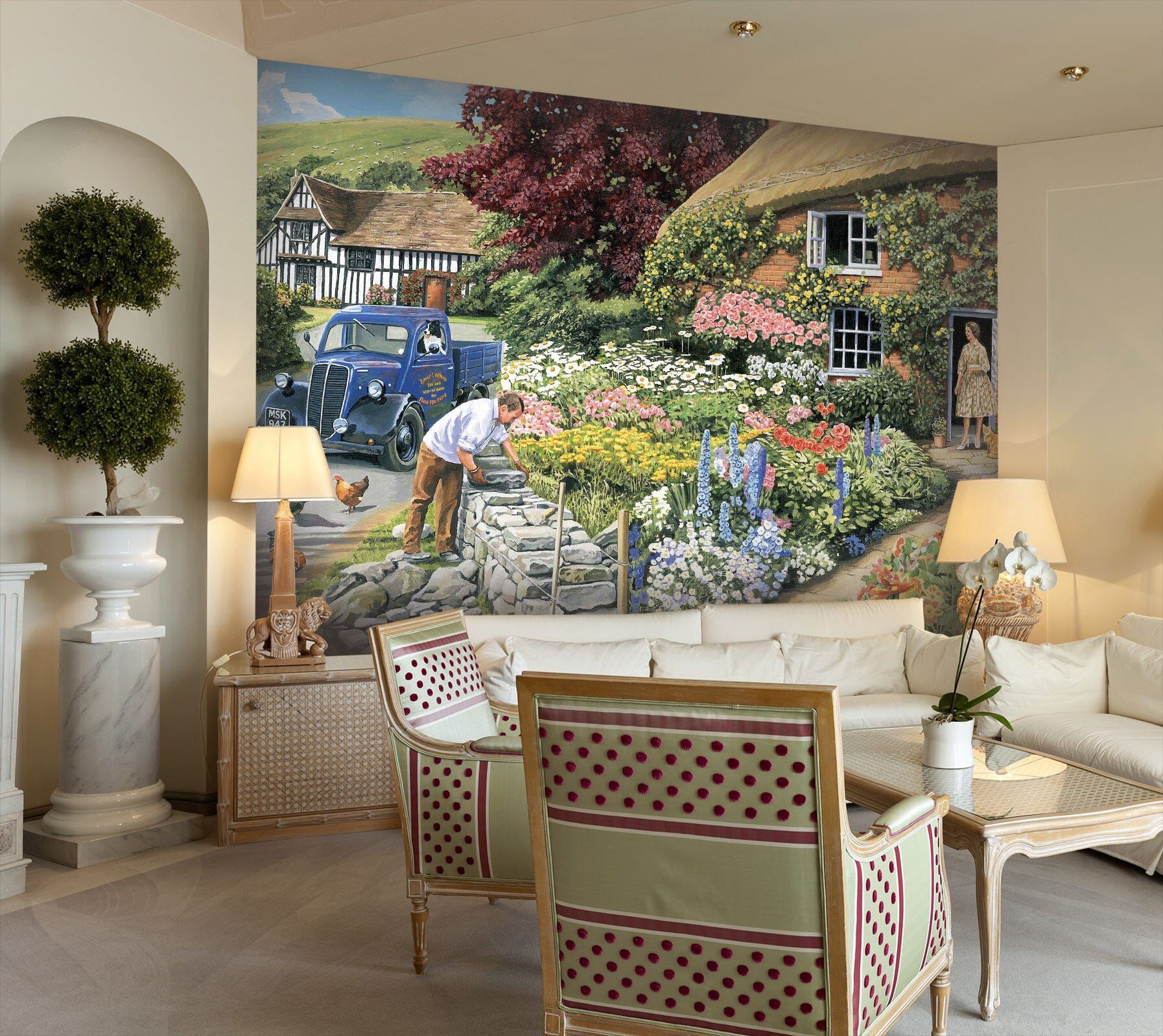 3D Drystone Walling 1021 Trevor Mitchell Wall Mural Wall Murals Wallpaper AJ Wallpaper 2 