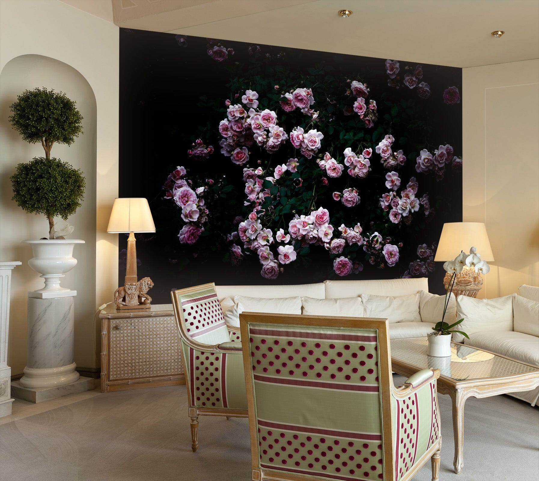 3D Pink Flowers 105 Noirblanc777 Wall Mural Wall Murals Wallpaper AJ Wallpaper 2 