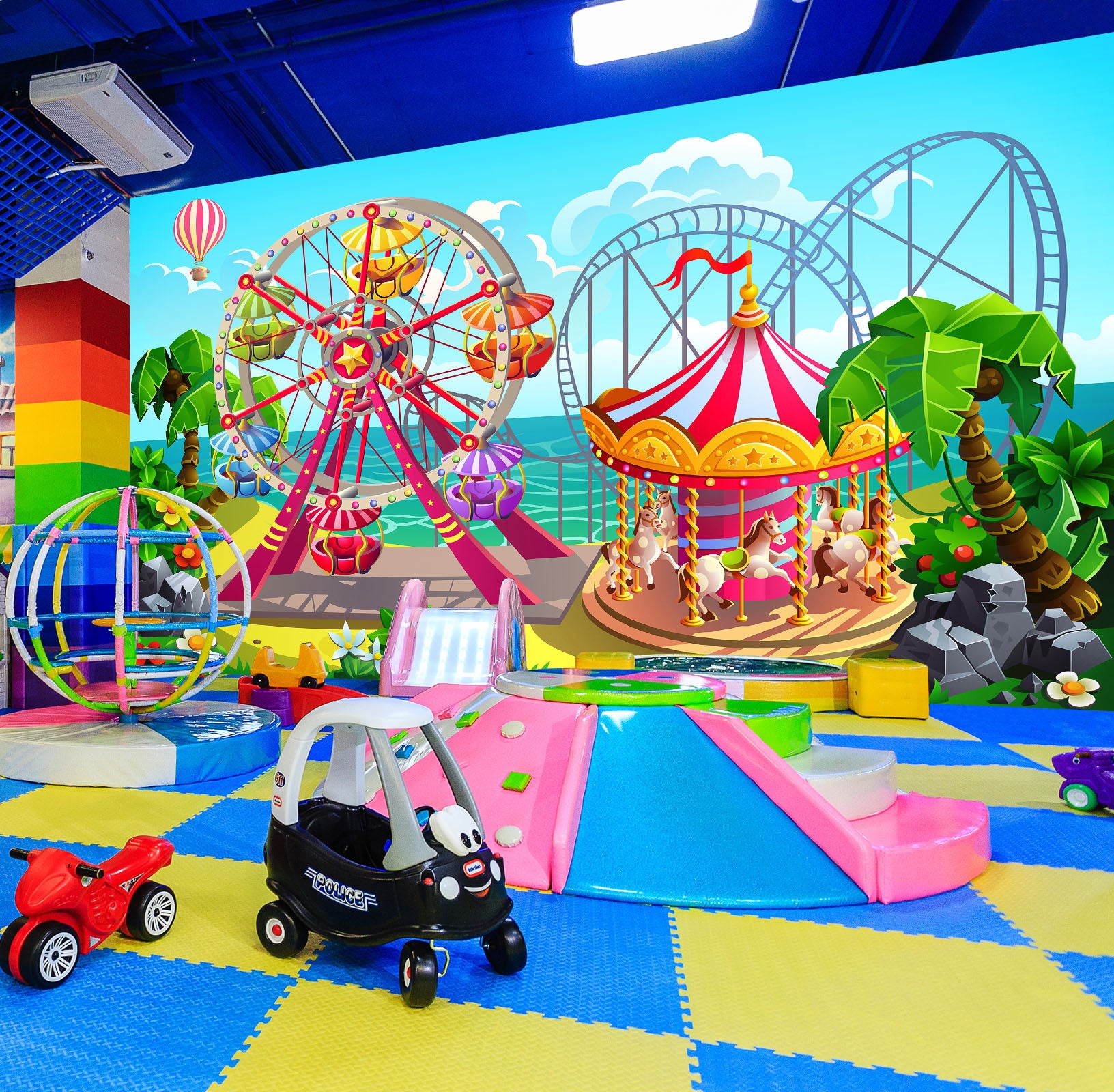 3D Rides 1415 Indoor Play Centres Wall Murals
