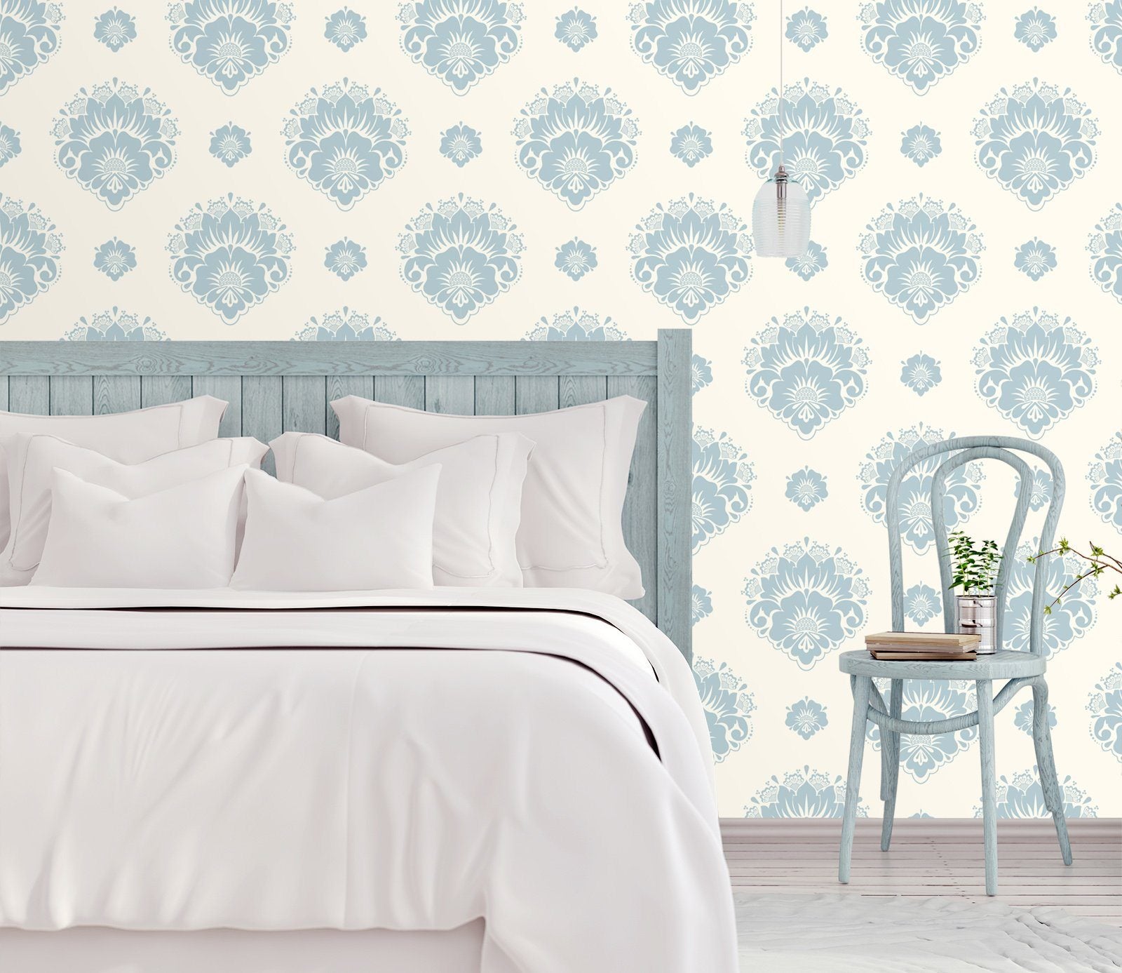 3D Blue Flower 523 Wallpaper AJ Wallpaper 