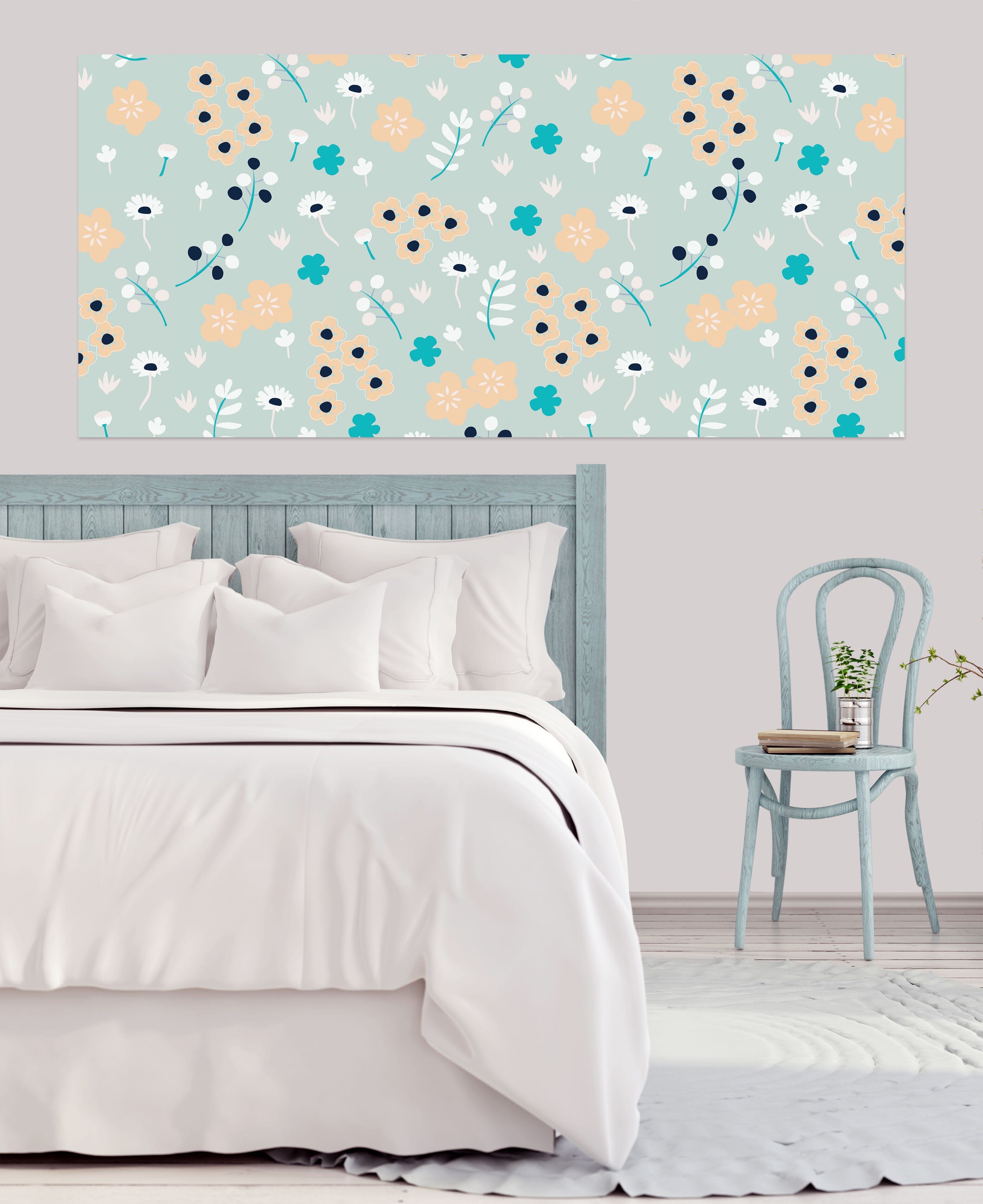 3D Flower Pattern 006 Jillian Helvey Wall Sticker Wallpaper AJ Wallpaper 2 