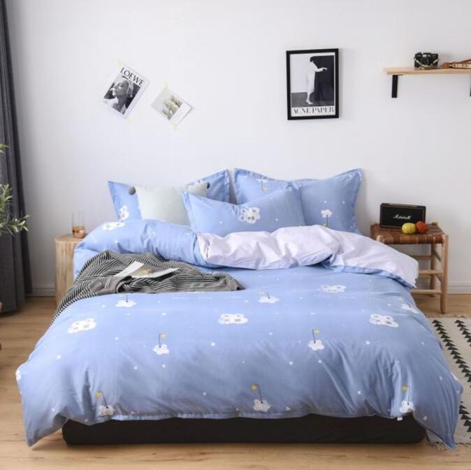 3D Cartoon Star Cloud 3077 Bed Pillowcases Quilt