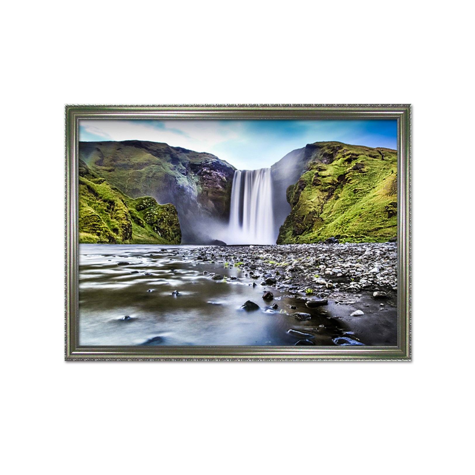 3D Magnificent Waterfall 152 Fake Framed Print Painting Wallpaper AJ Creativity Home 