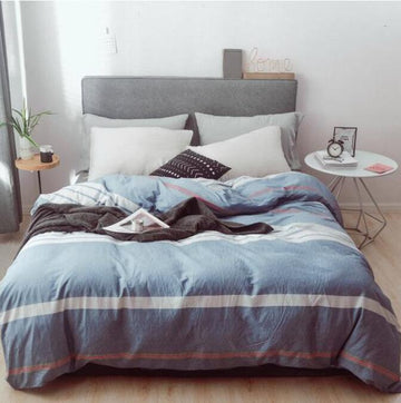3D Blue Bar 4145 Bed Pillowcases Quilt