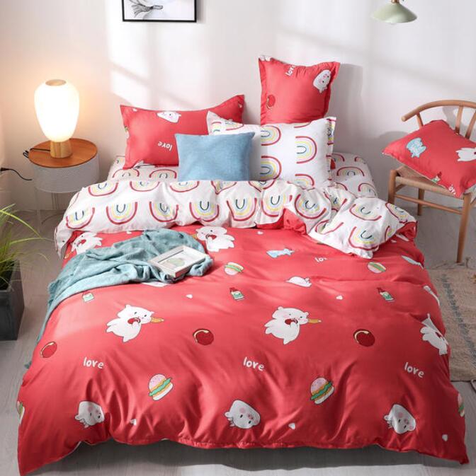 3D Red Bottom Pig 3193 Bed Pillowcases Quilt