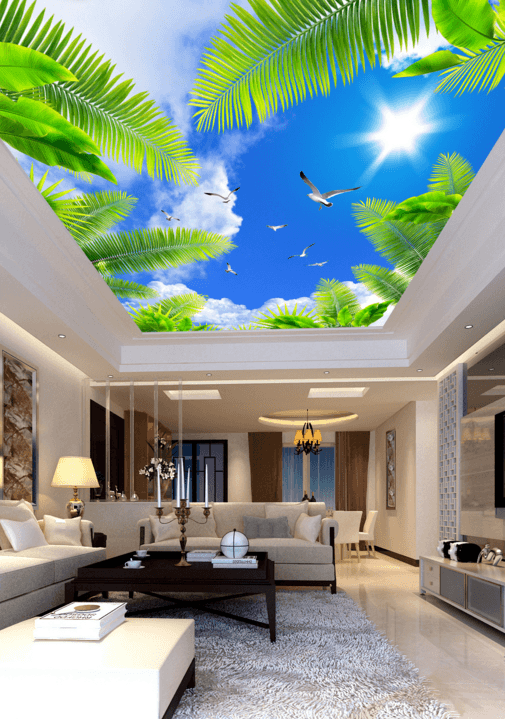 Sky Sunlight Coconut 152 Wallpaper AJ Wallpaper 