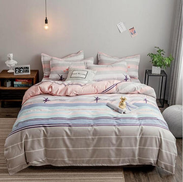 3D Gray Bar Starfish 2088 Bed Pillowcases Quilt