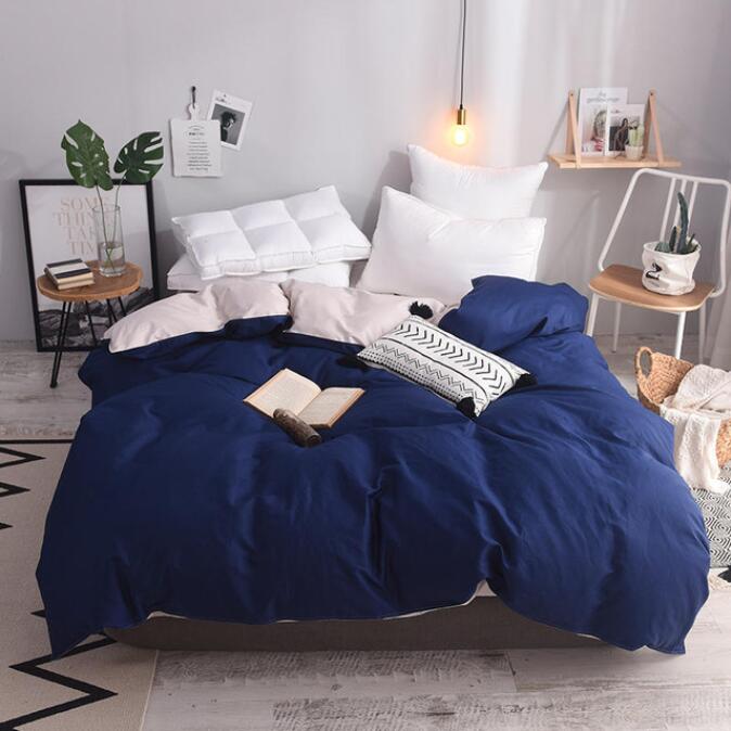 3D Navy Blue 3088 Bed Pillowcases Quilt