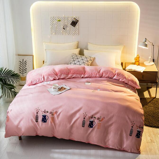 3D Pink 3053 Bed Pillowcases Quilt