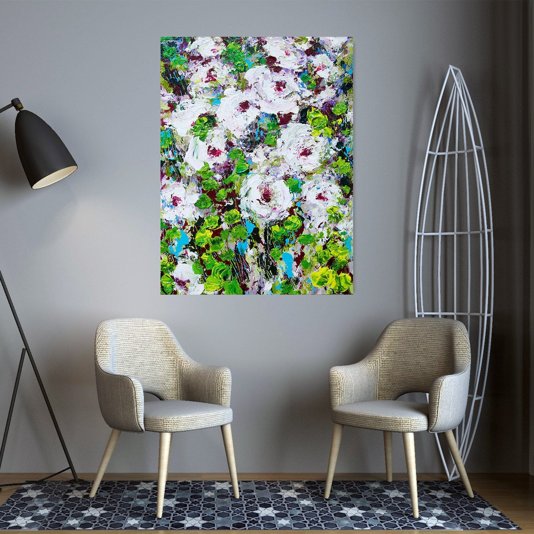 3D White Garden 286 Allan P. Friedlander Wall Sticker Wallpaper AJ Wallpaper 2 