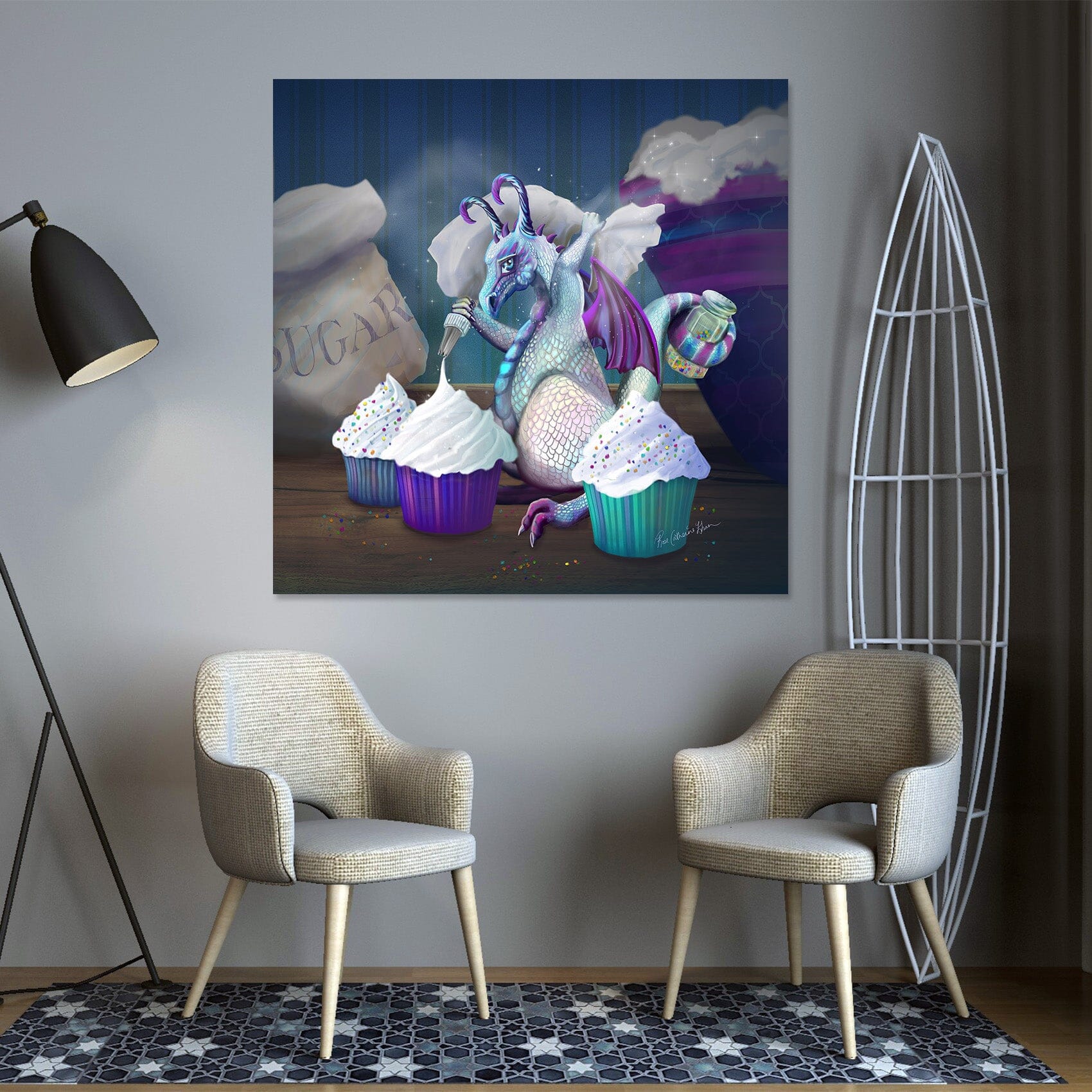3D Unicorn Cake 001 Rose Catherine Khan Wall Sticker Wallpaper AJ Wallpaper 2 