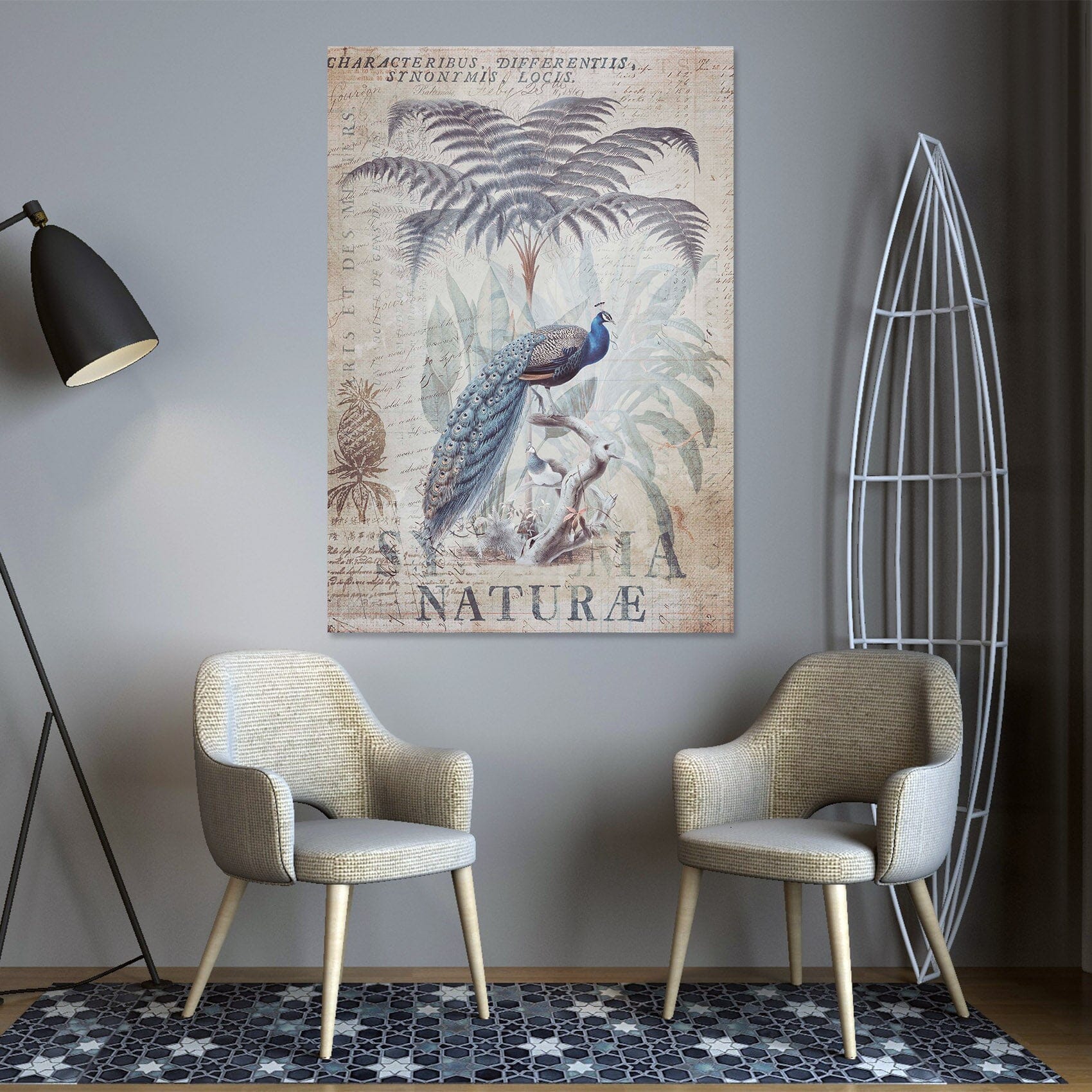 3D Coconut Peacock 1030 Andrea haase Wall Sticker Wallpaper AJ Wallpaper 2 