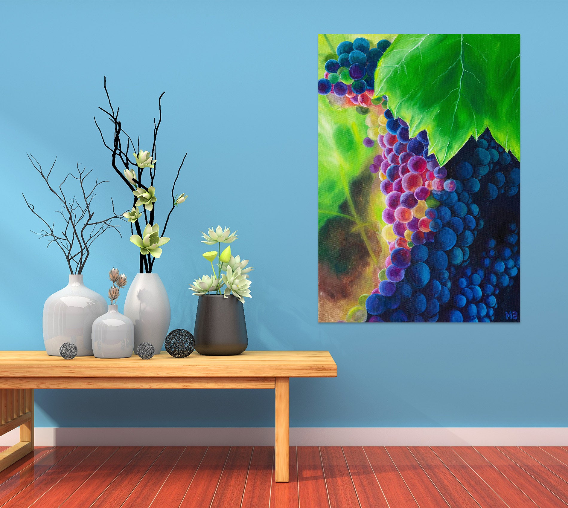 3D Grape 1840 Marina Zotova Wall Sticker