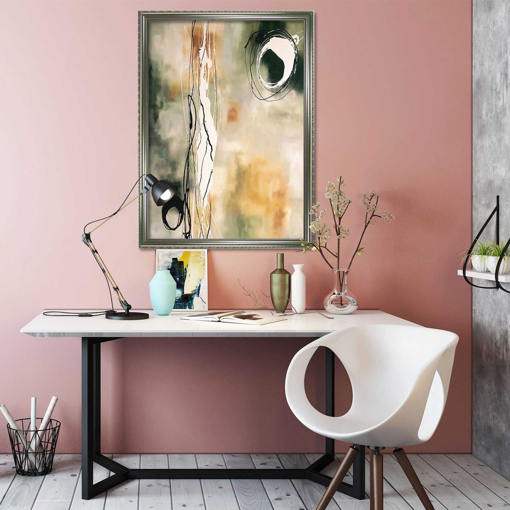 3D Graffiti Circle 113 Fake Framed Print Painting Wallpaper AJ Creativity Home 