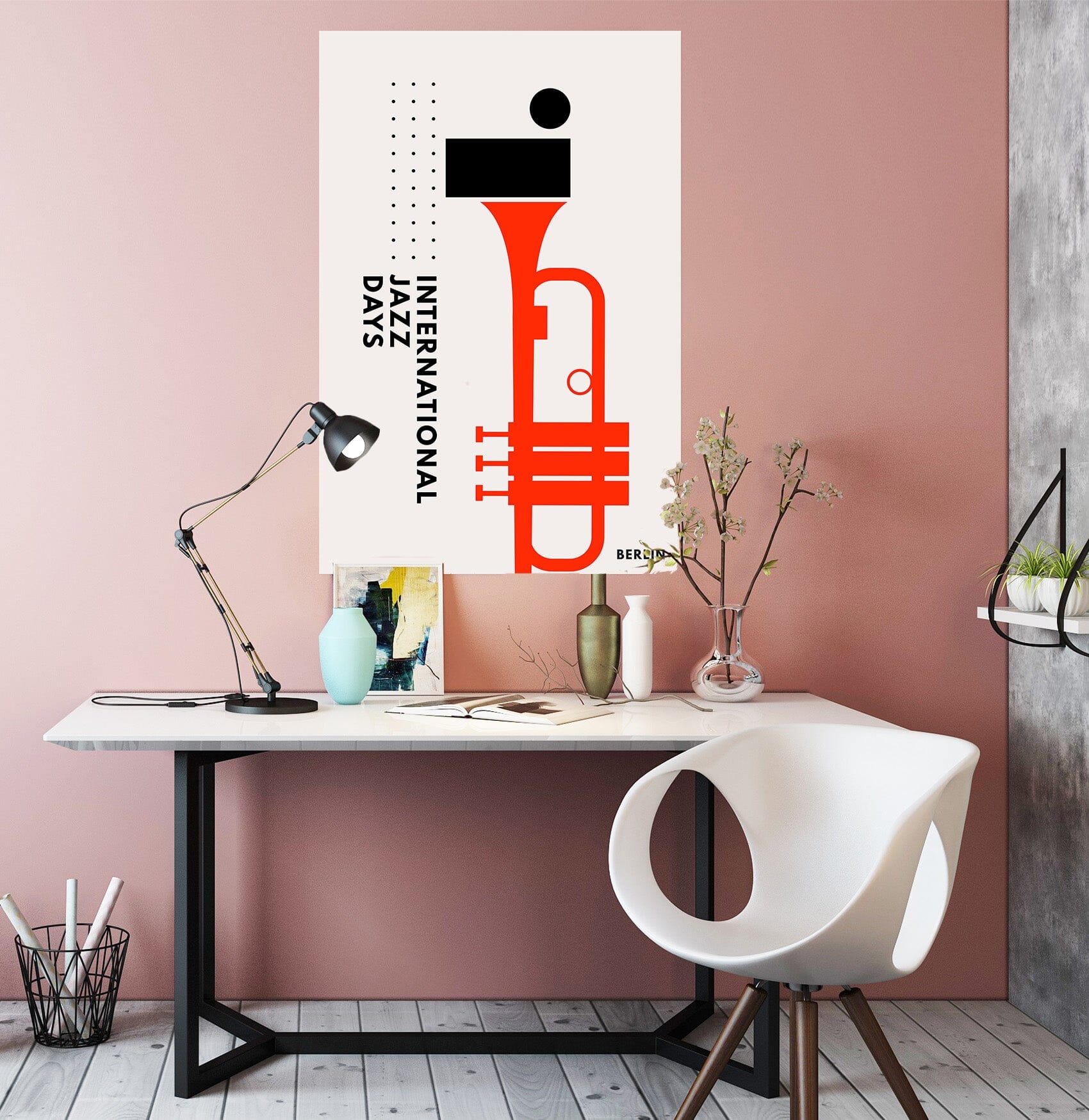 3D Yellow Flute 157 Boris Draschoff Wall Sticker Wallpaper AJ Wallpaper 2 