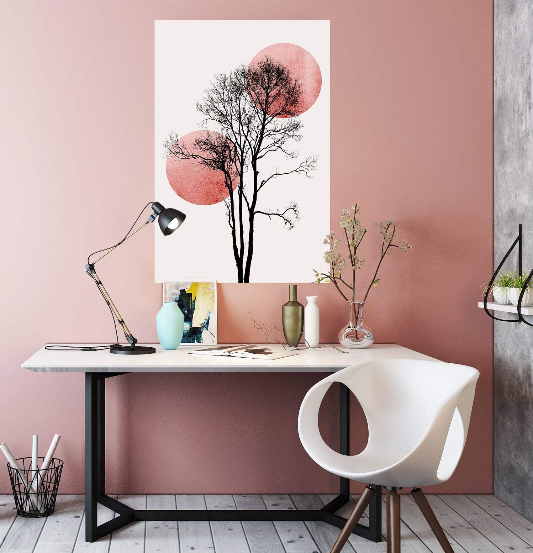 3D Tree Sun 215 Boris Draschoff Wall Sticker Wallpaper AJ Wallpaper 2 