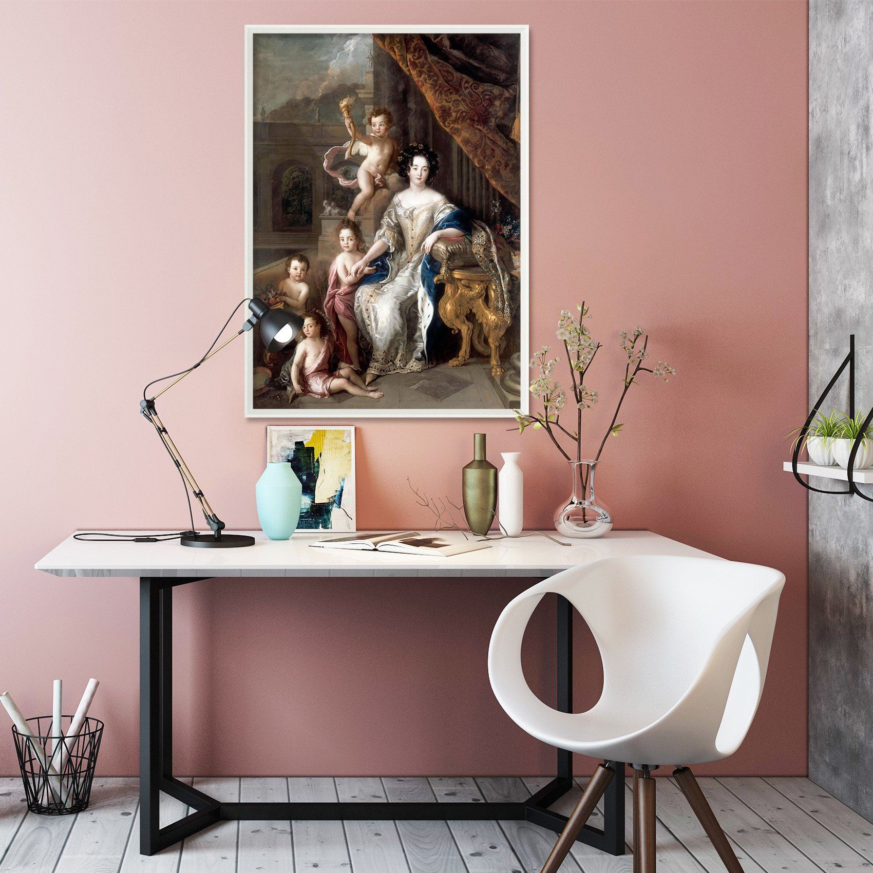 3D Little Angel 147 Fake Framed Print Painting Wallpaper AJ Creativity Home 