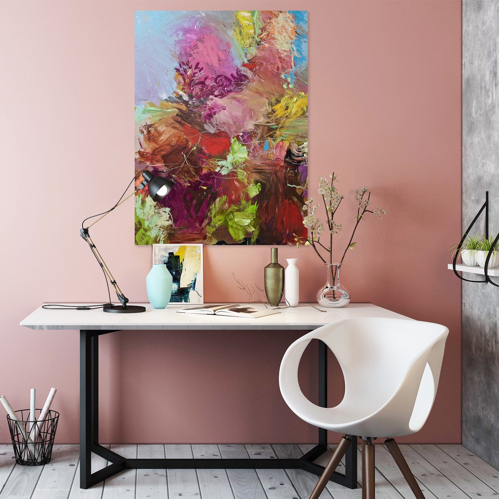 3D Painted Flowers 272 Allan P. Friedlander Wall Sticker Wallpaper AJ Wallpaper 2 