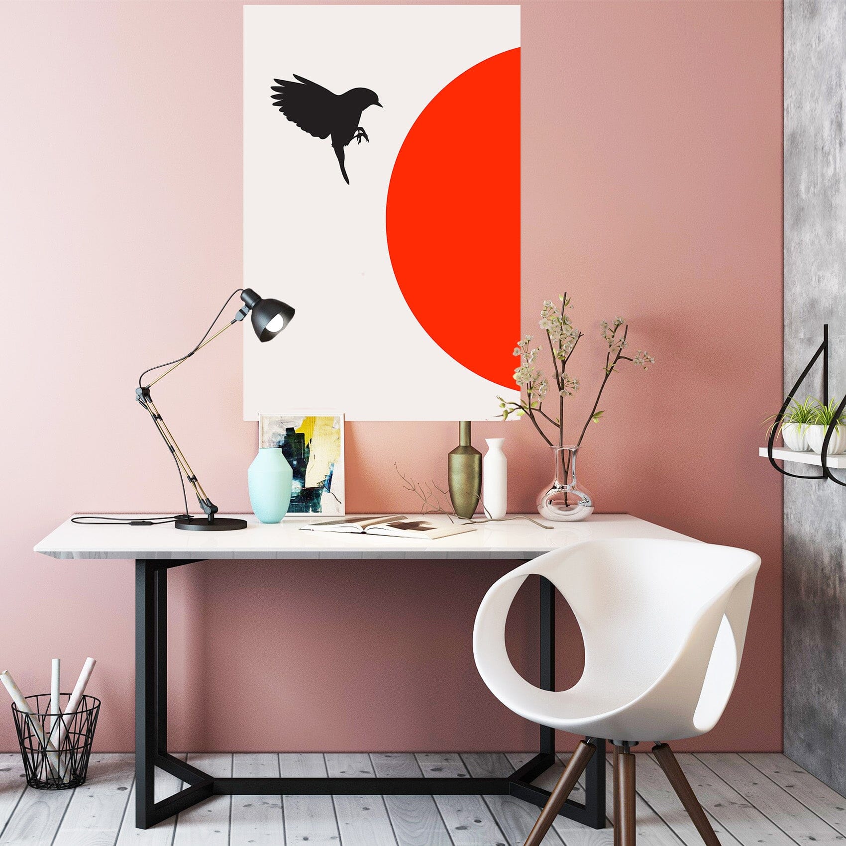 3D Flying Bird 128 Boris Draschoff Wall Sticker Wallpaper AJ Wallpaper 2 