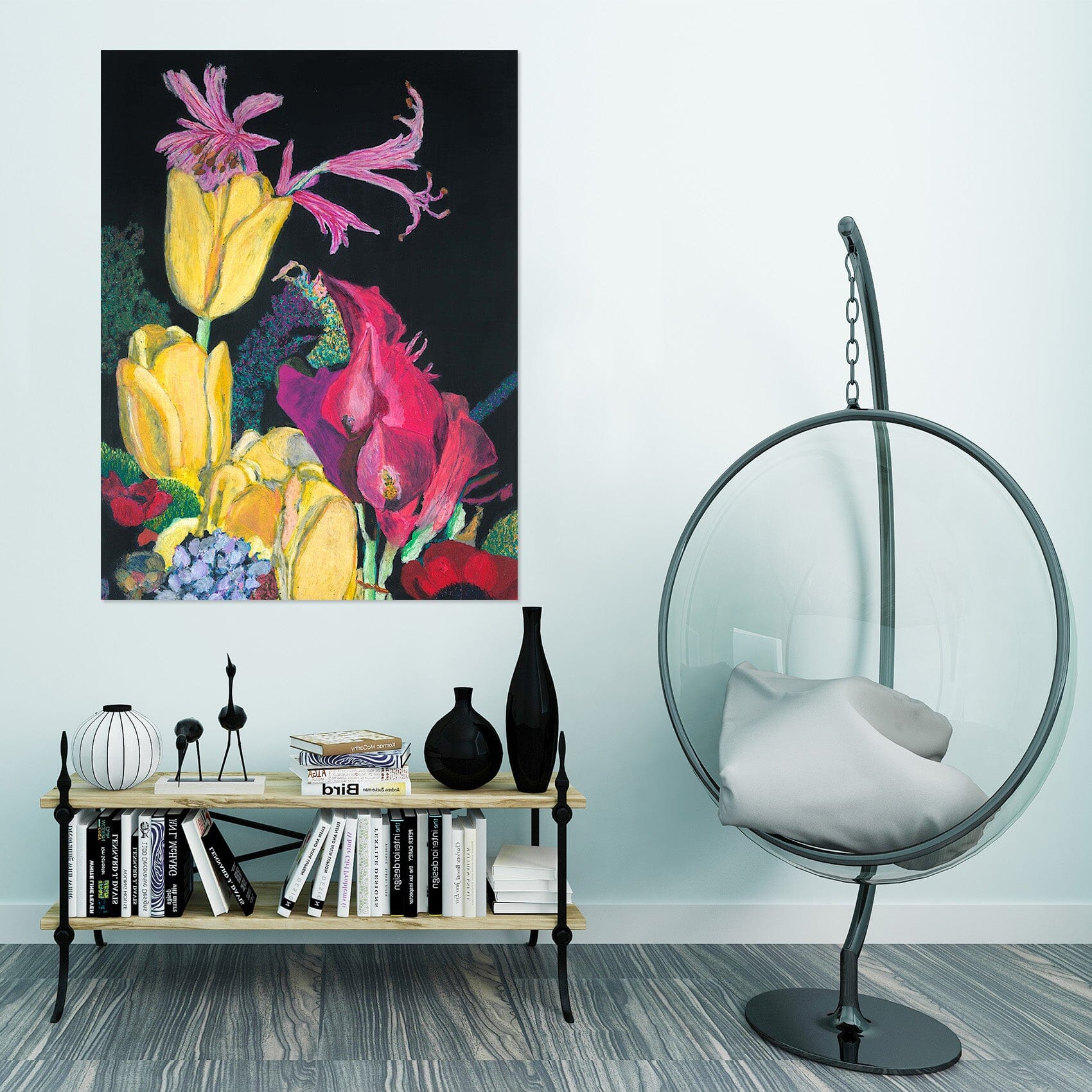 3D Yellow Tulips 312 Allan P. Friedlander Wall Sticker Wallpaper AJ Wallpaper 2 