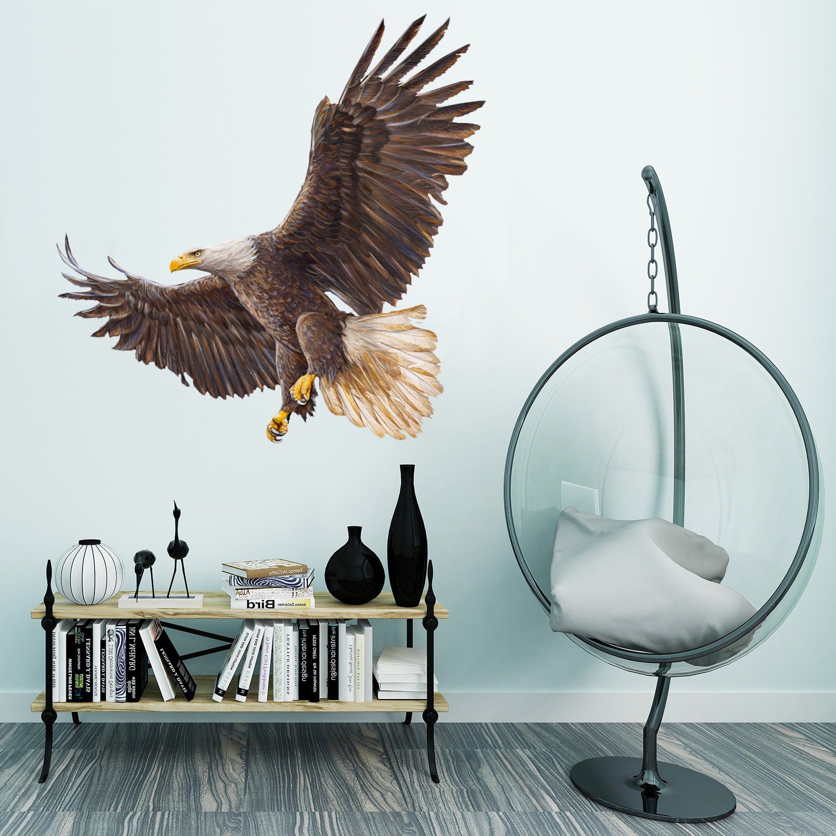 3D Eagle 029 Animals Wall Stickers Wallpaper AJ Wallpaper 