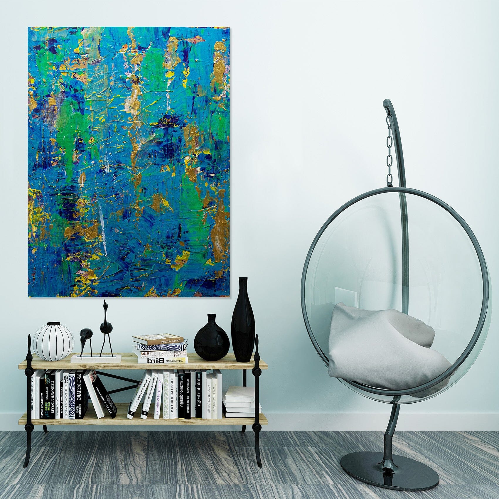 3D Green Lotus Pond 287 Allan P. Friedlander Wall Sticker Wallpaper AJ Wallpaper 2 