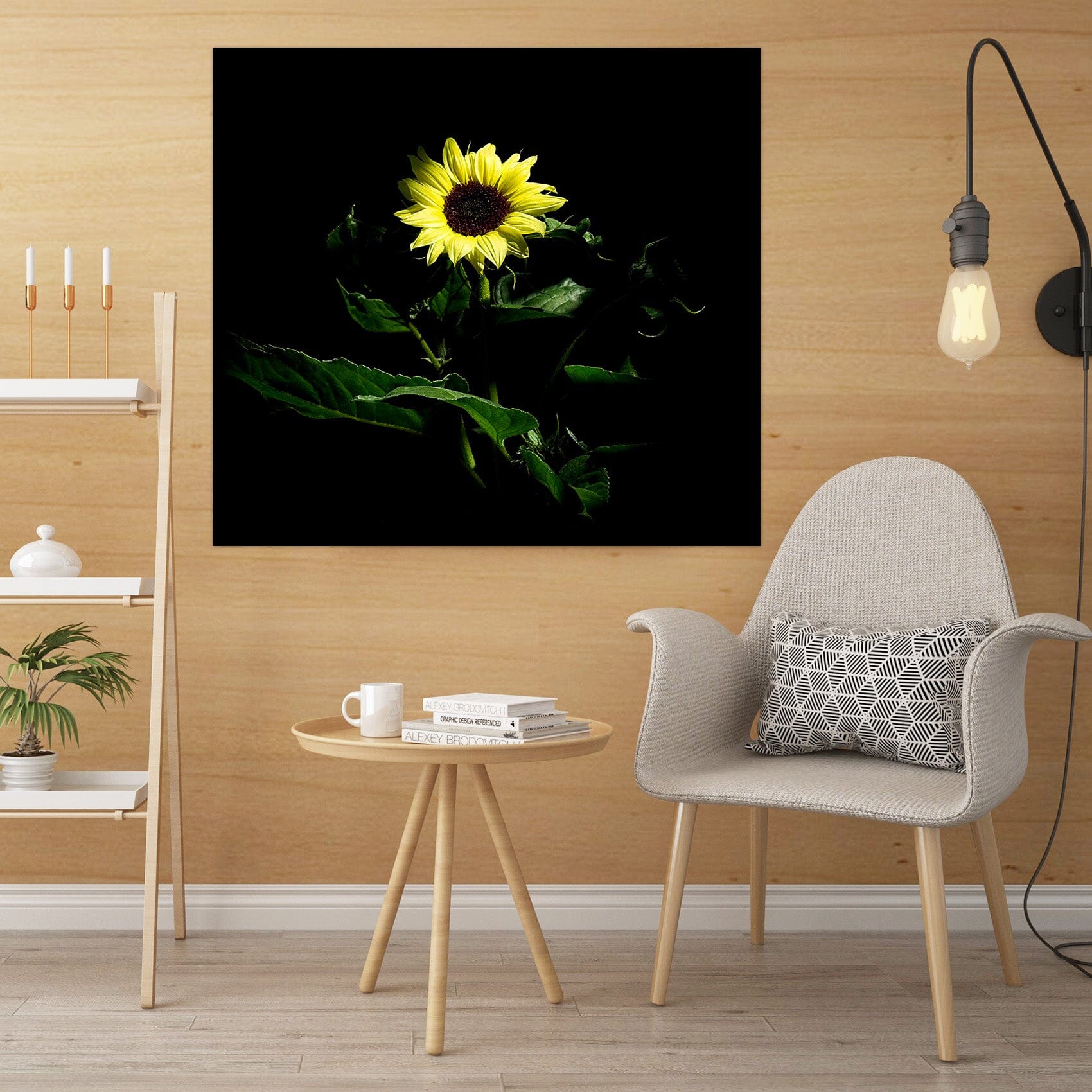 3D Sunflower 026 Kathy Barefield Wall Sticker Wallpaper AJ Wallpaper 2 