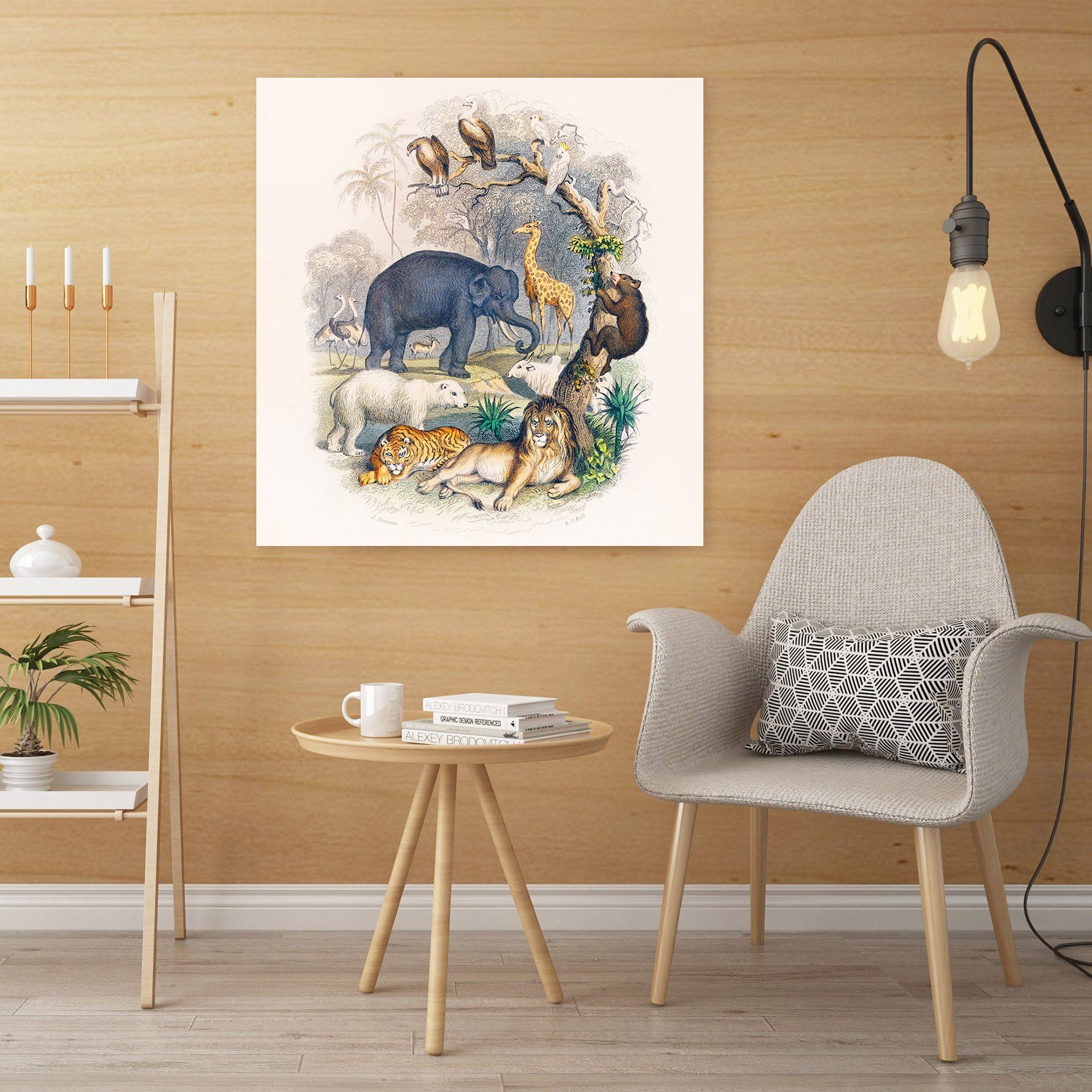 3D Zoo 138 Animal Wall Stickers Wallpaper AJ Wallpaper 2 