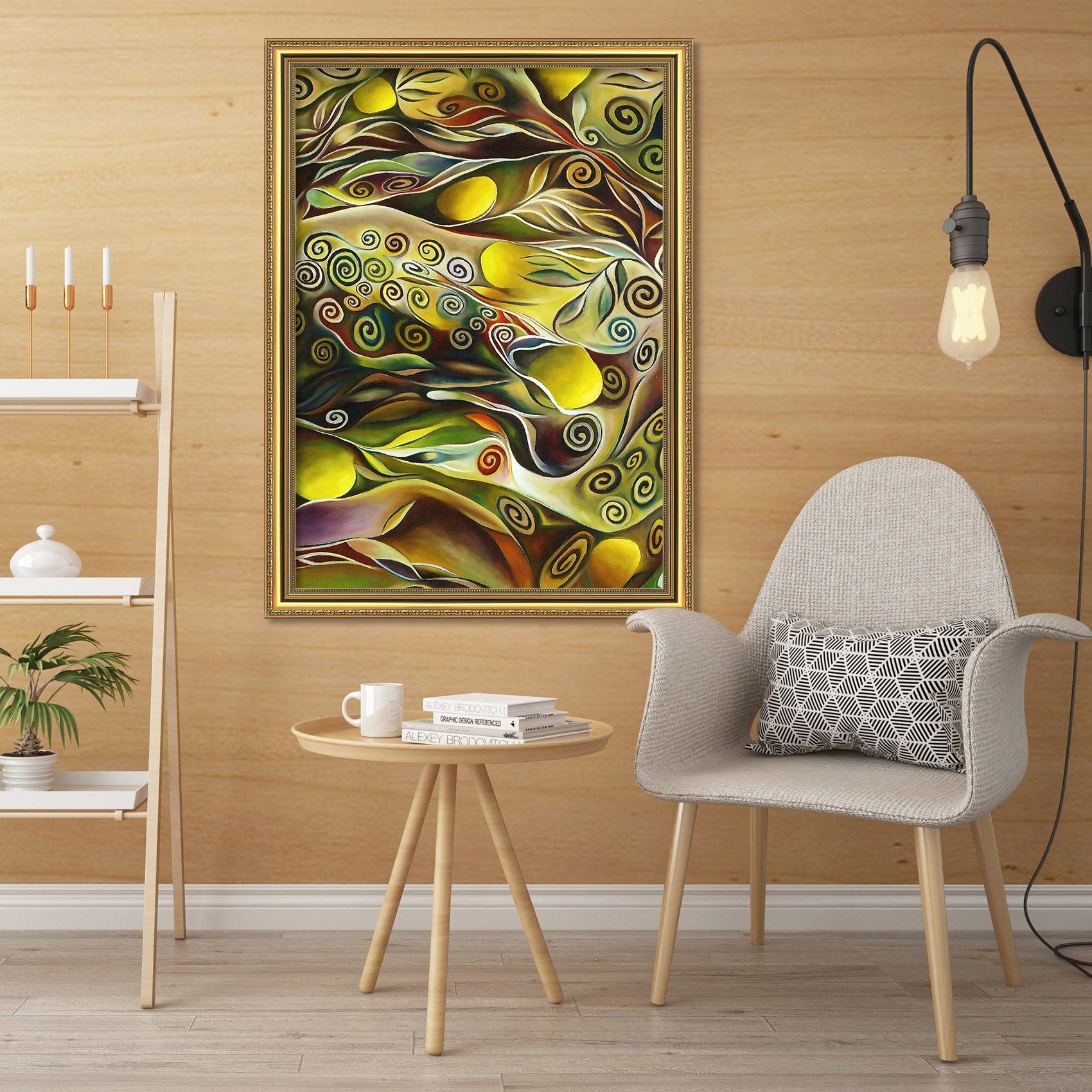 3D Abstract Bright 110 Fake Framed Print Painting Wallpaper AJ Creativity Home 