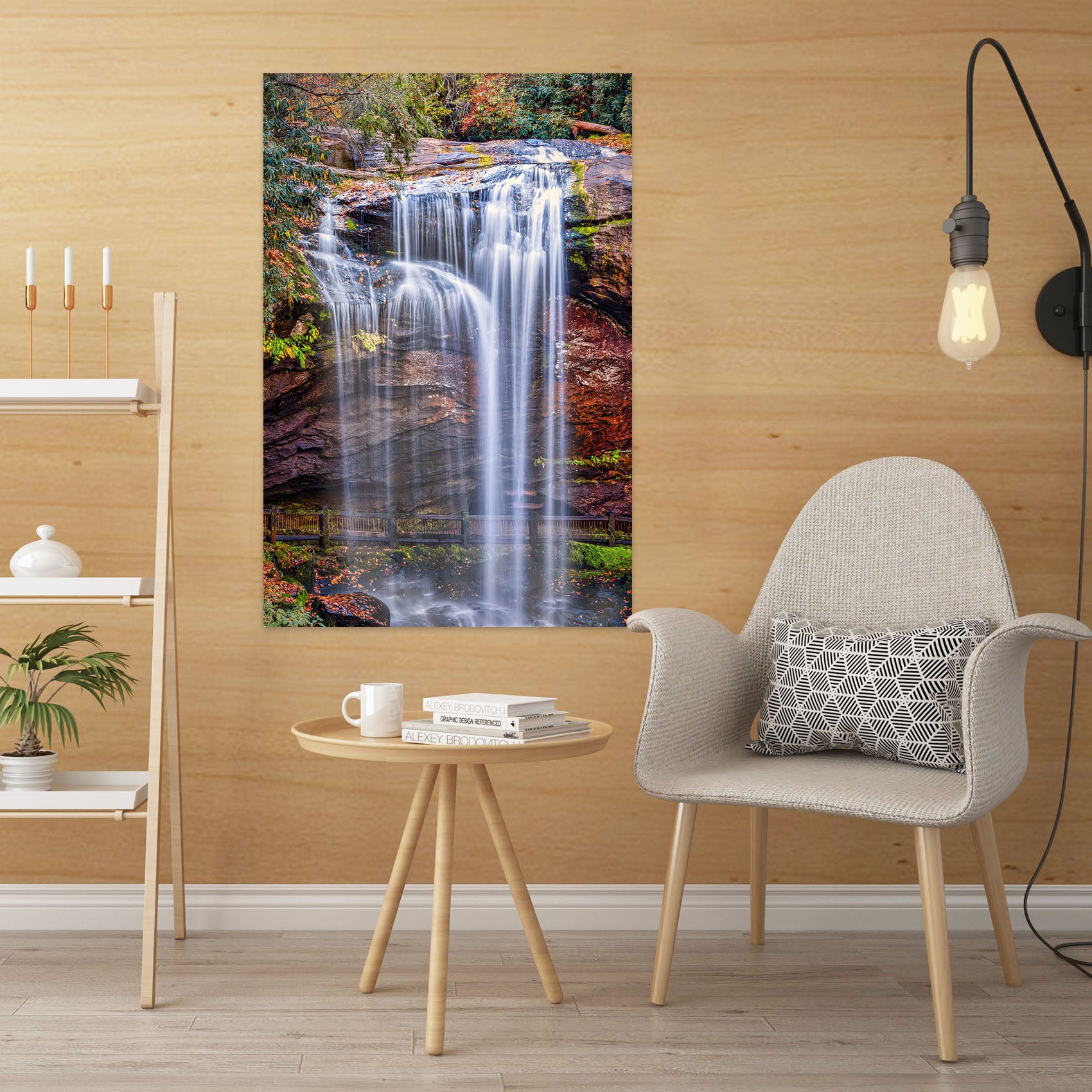 3D Waterfall Rock 4059 Beth Sheridan Wall Sticker