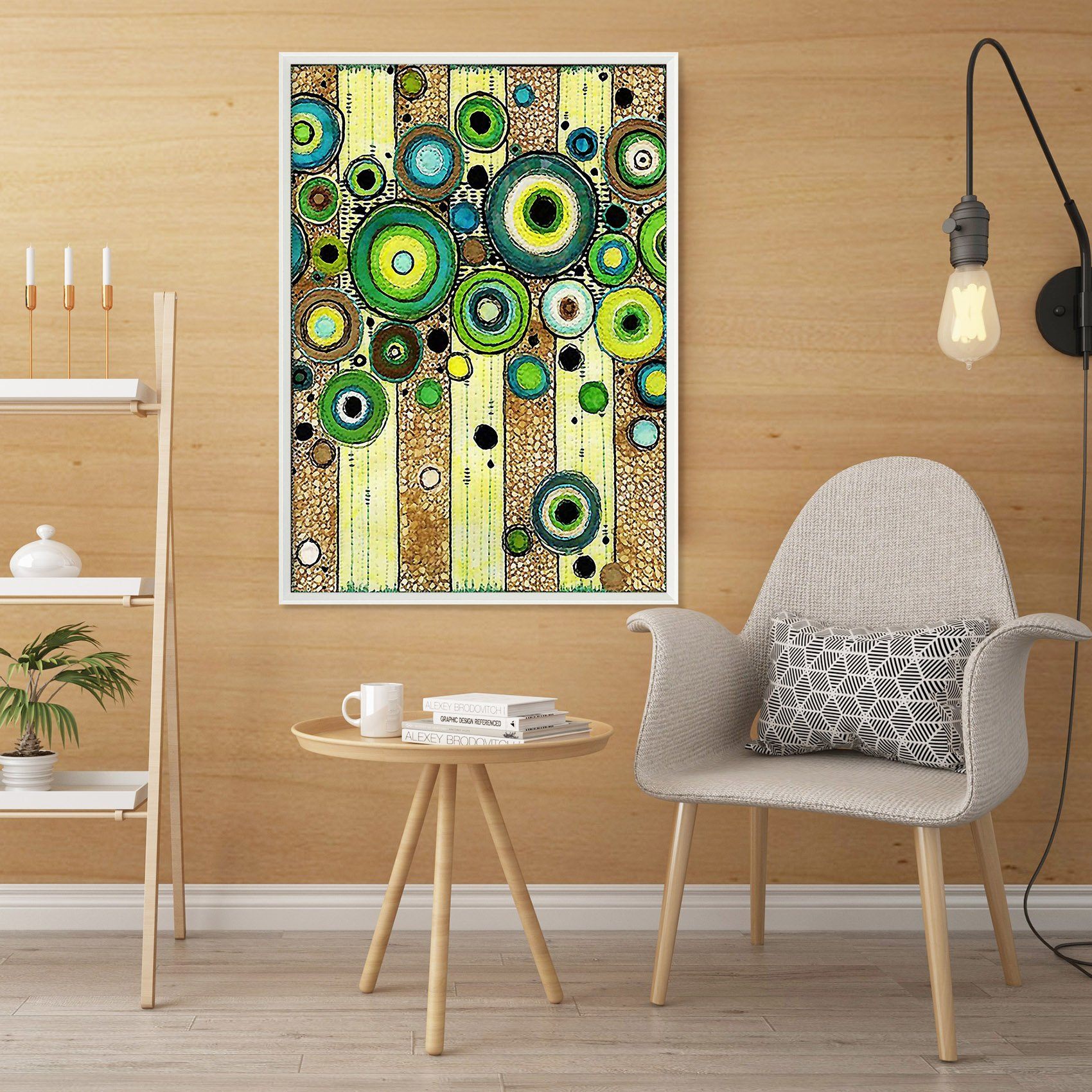 3D Dark Circle 094 Fake Framed Print Painting Wallpaper AJ Creativity Home 
