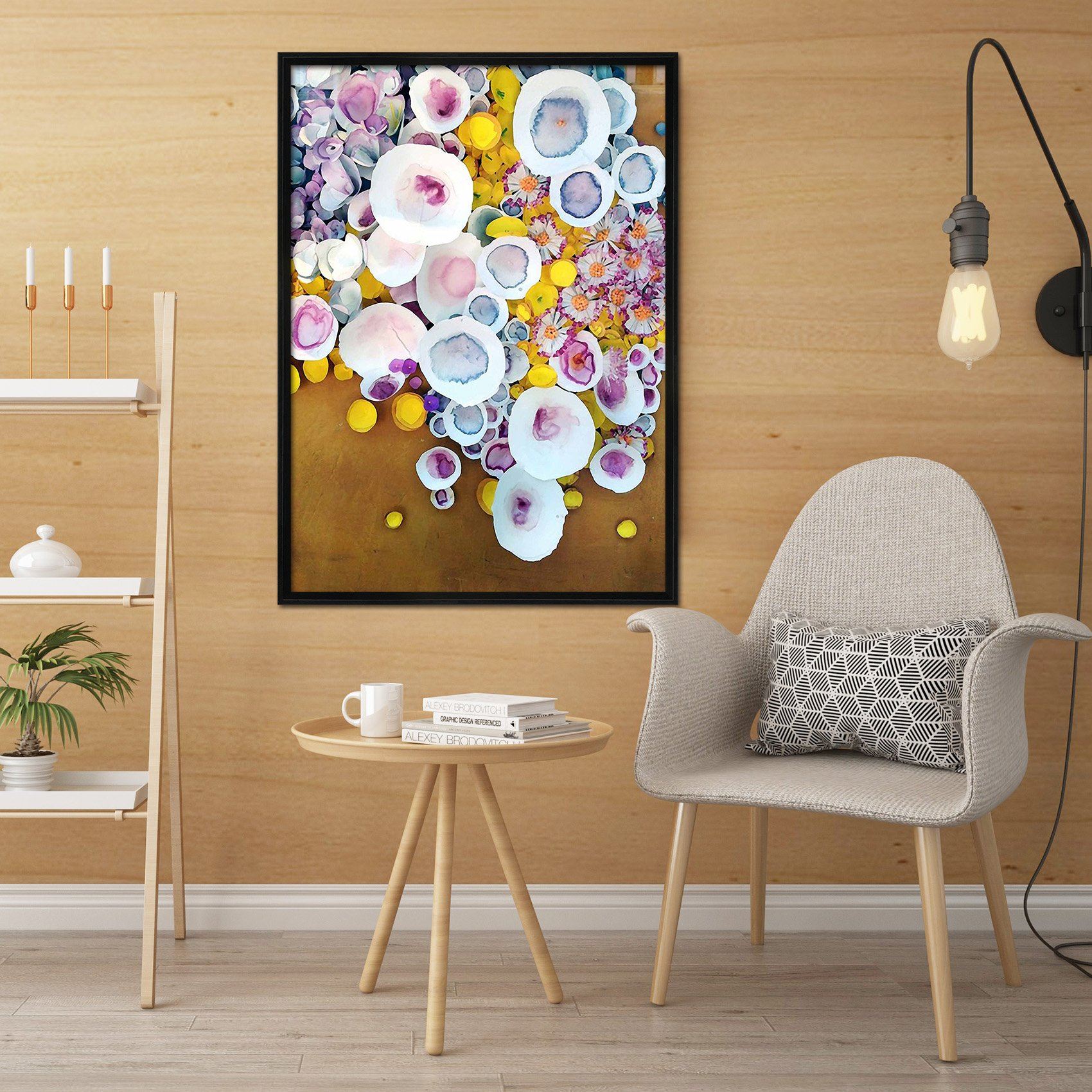 3D Art Shells 093 Fake Framed Print Painting Wallpaper AJ Creativity Home 