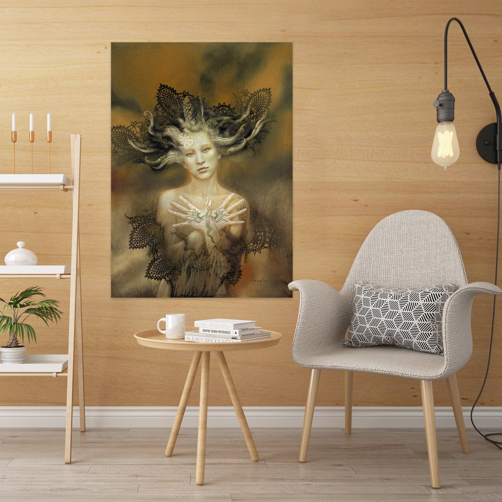 3D Dragon Girl 8134 Ciruelo Wall Sticker