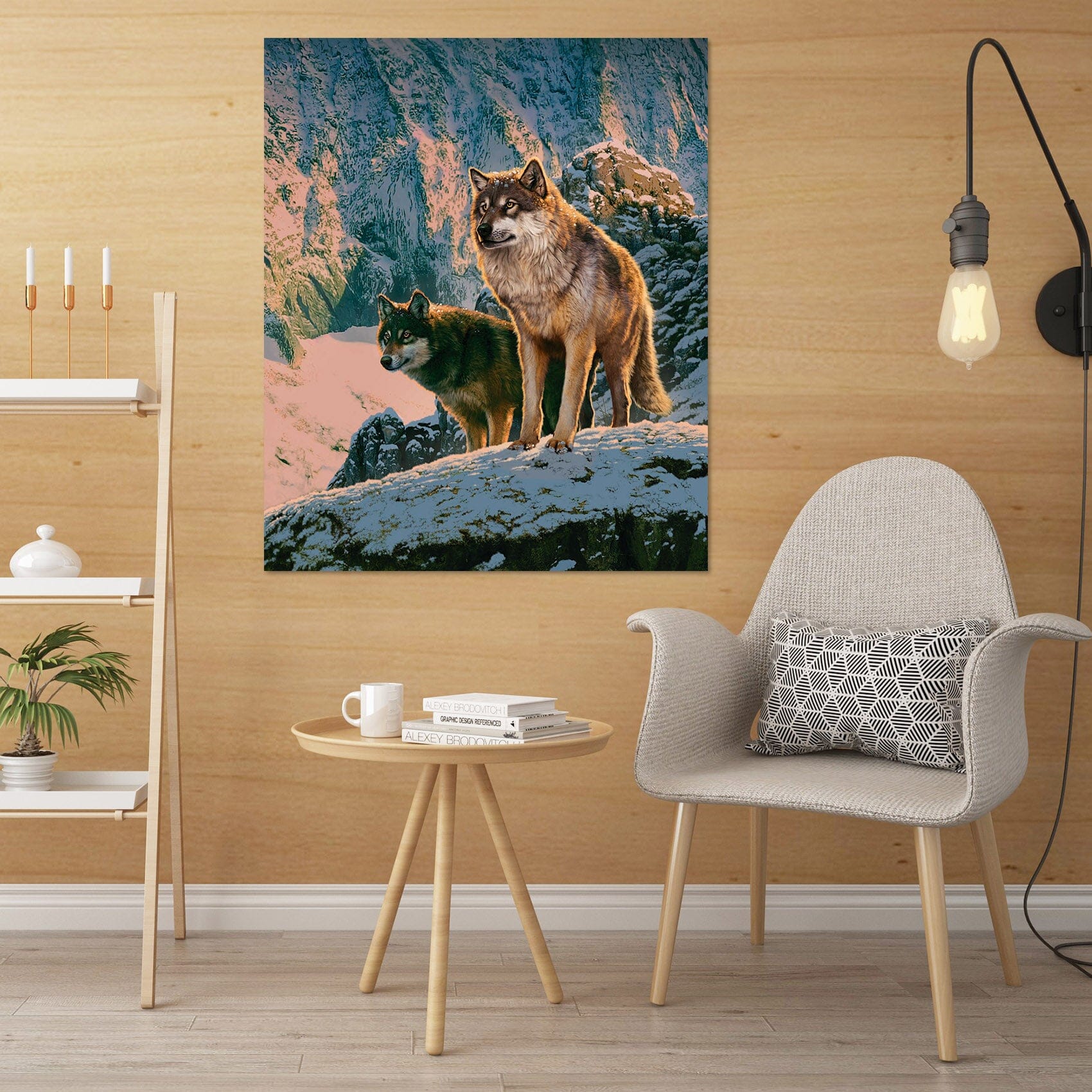 3D Snow Wolf 094 Vincent Hie Wall Sticker Wallpaper AJ Wallpaper 2 