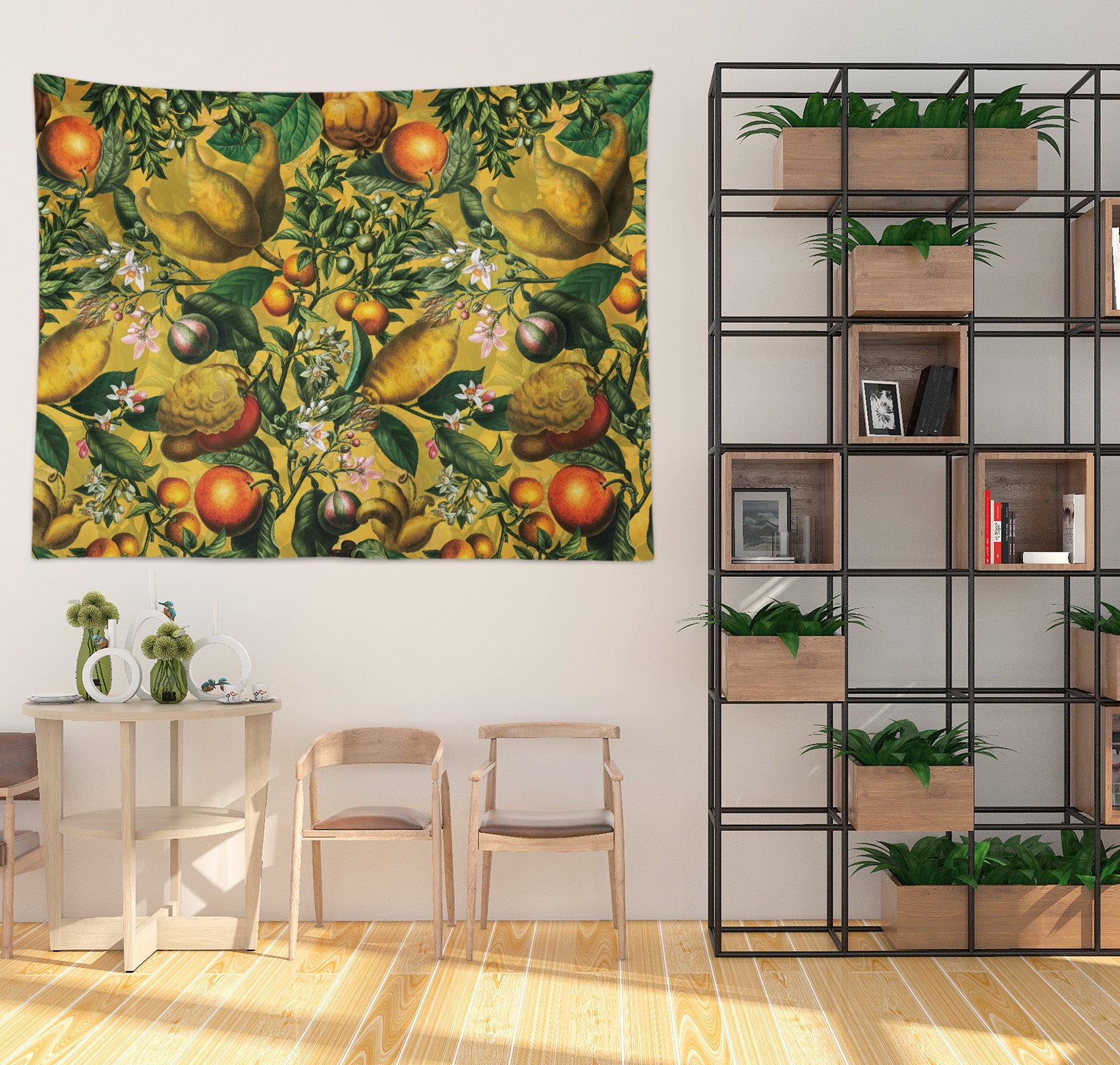 3D Orange Leaves 5364 Uta Naumann Tapestry Hanging Cloth Hang