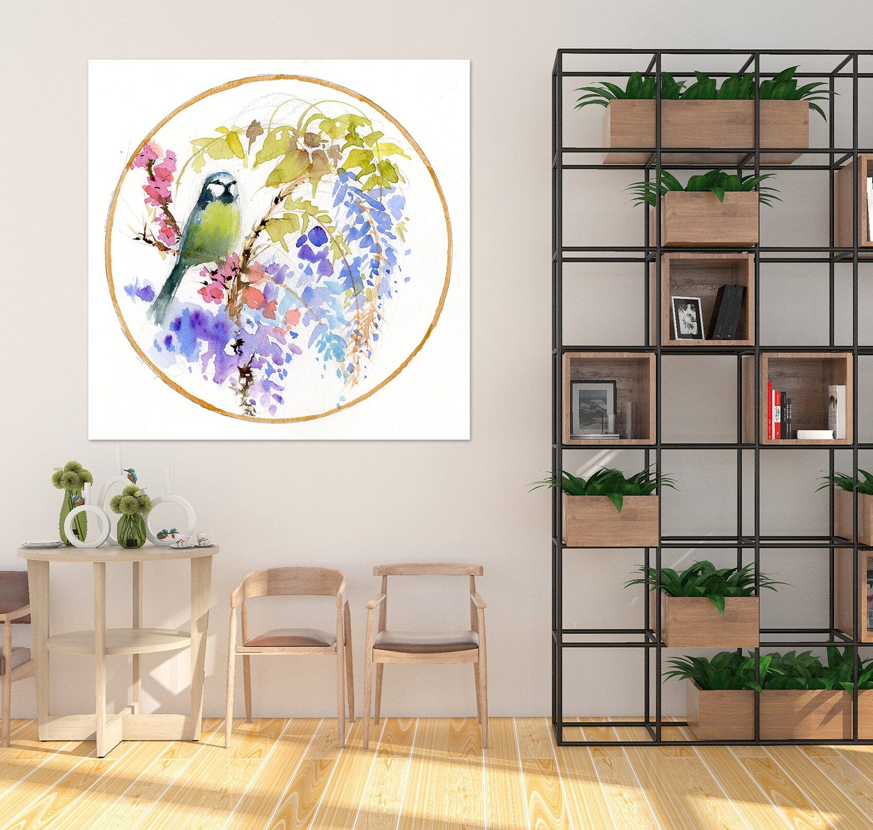 3D Embroidered Bird 002 Anne Farrall Doyle Wall Sticker Wallpaper AJ Wallpaper 2 