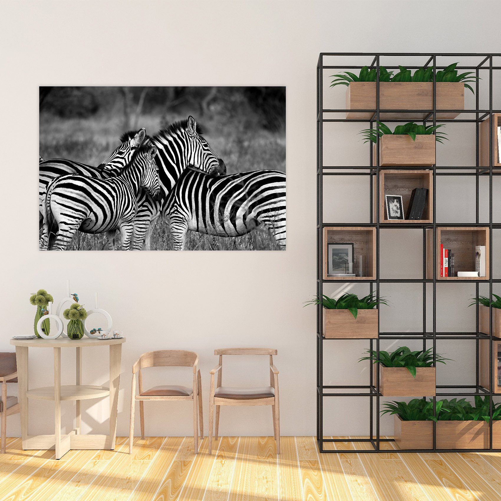 3D Zebra 133 Animal Wall Stickers Wallpaper AJ Wallpaper 2 