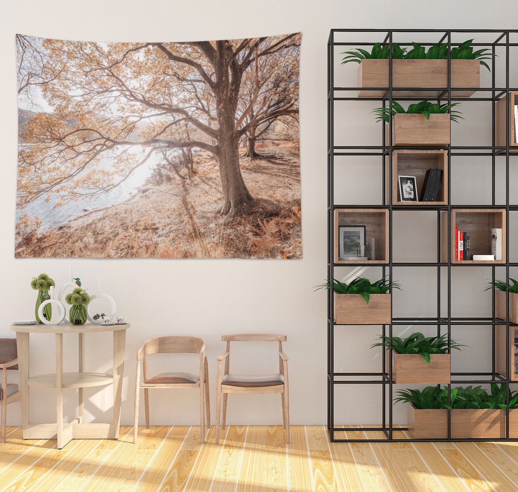 3D Autumn Grass Tree 116146 Assaf Frank Tapestry Hanging Cloth Hang