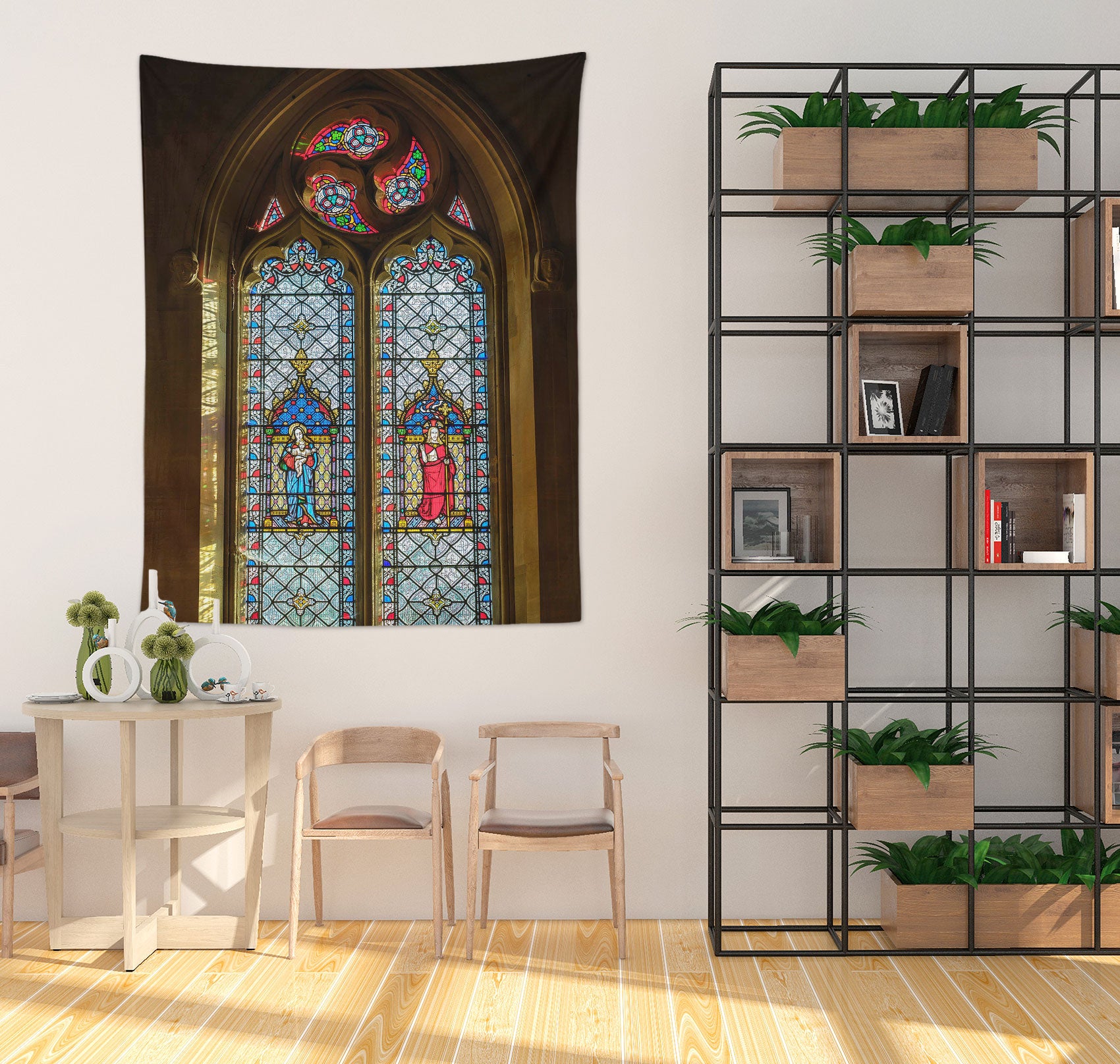 3D Colored Window Grilles 116183 Assaf Frank Tapestry Hanging Cloth Hang