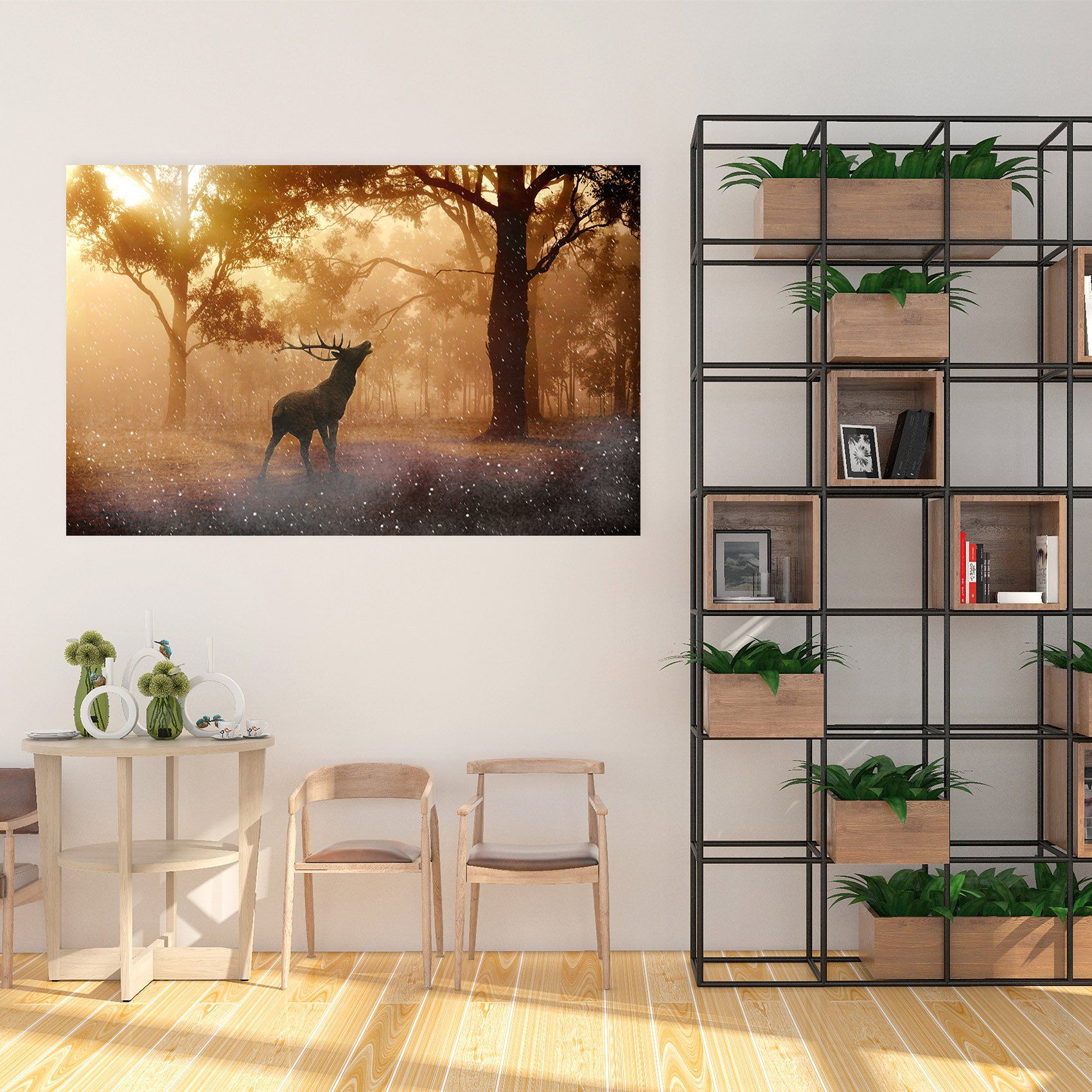 3D Foggy Antelope 65 Animal Wall Stickers Wallpaper AJ Wallpaper 2 