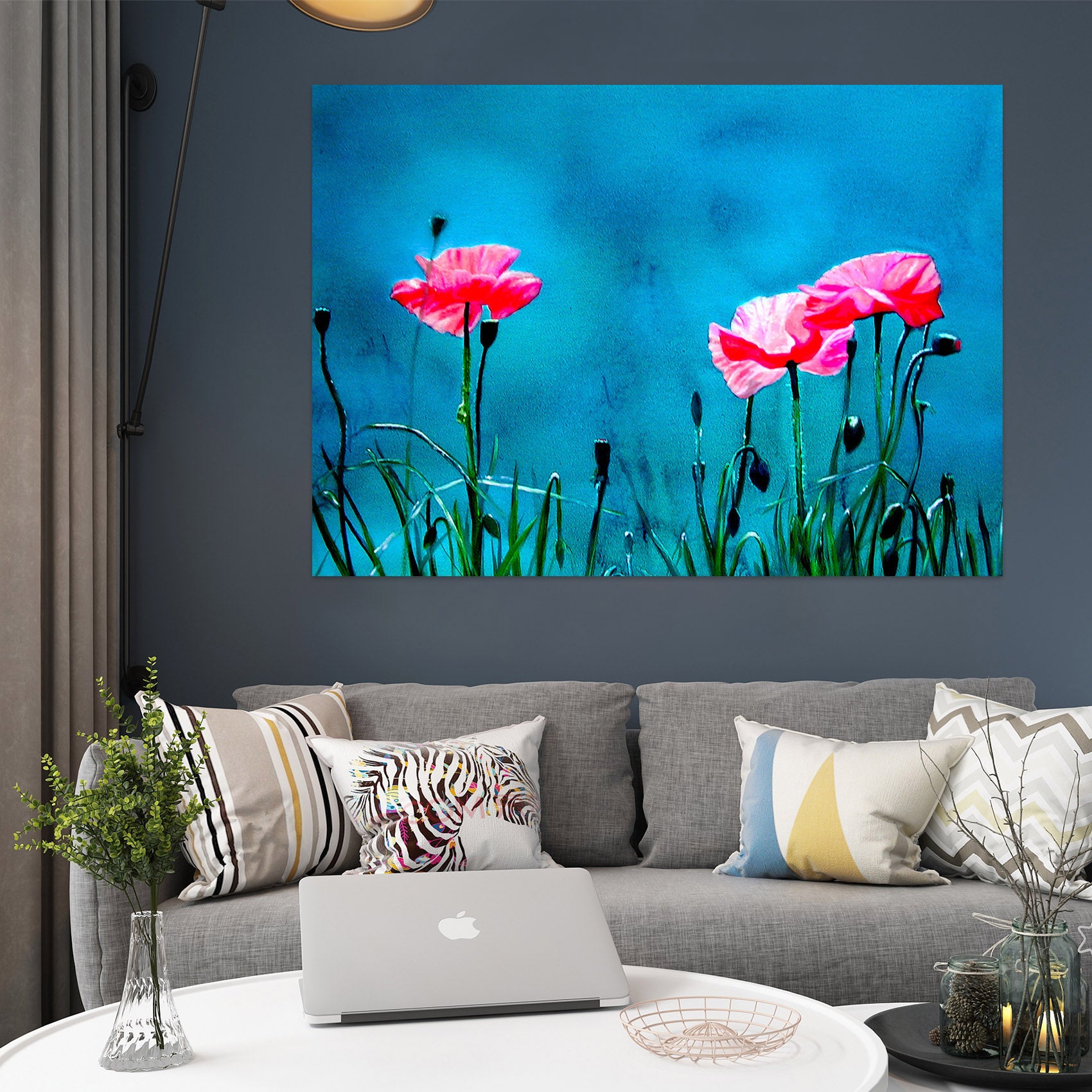 3D Pink Flowers 110110 Matthew Holden Bates Wall Sticker