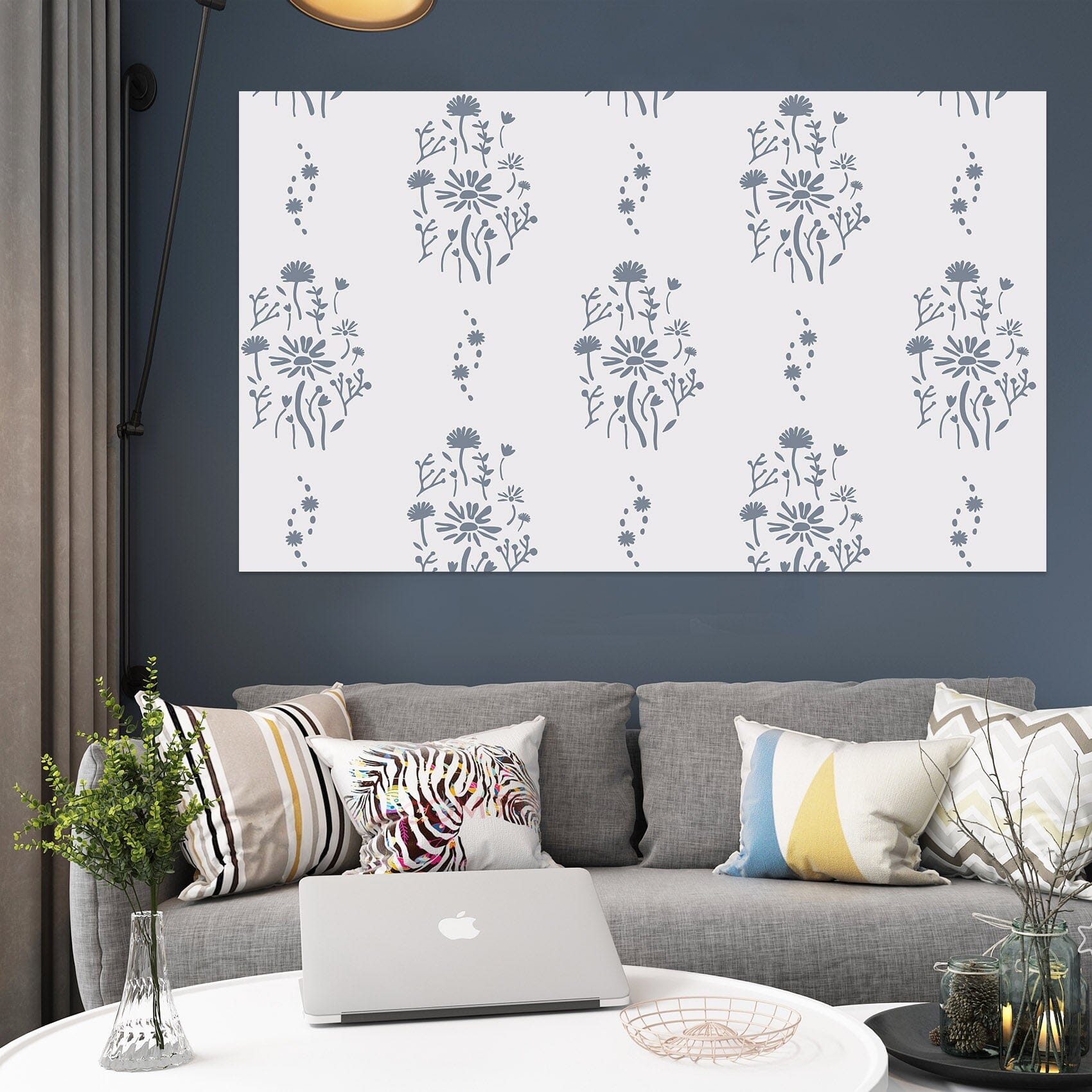 3D Flower Pattern 002 Jillian Helvey Wall Sticker Wallpaper AJ Wallpaper 2 