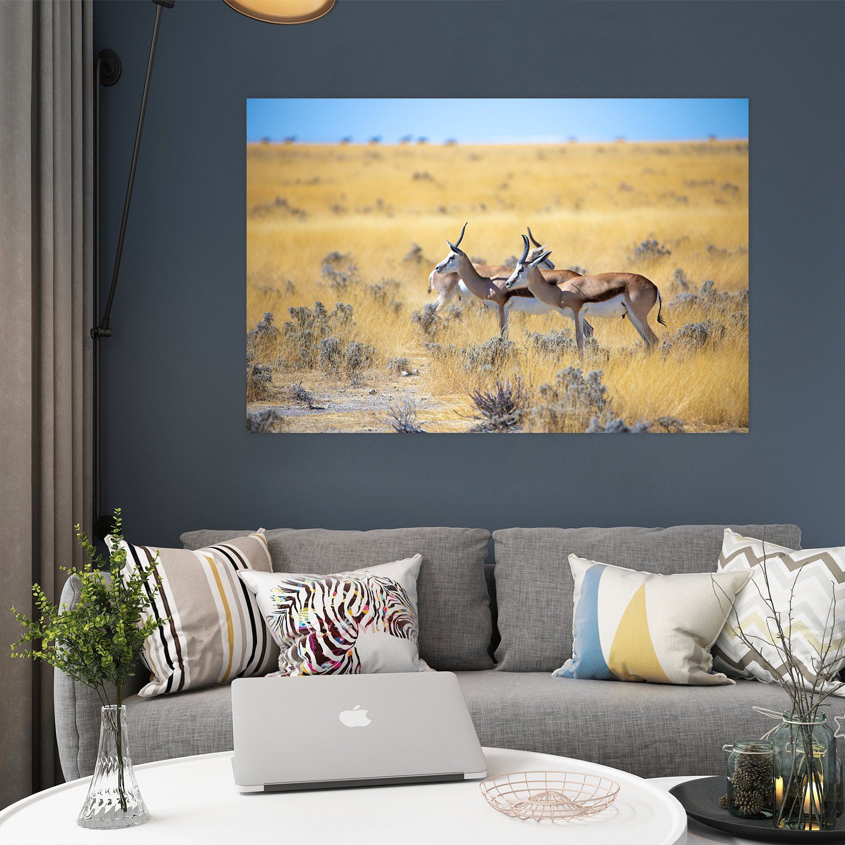 3D African Antelope 115 Animal Wall Stickers Wallpaper AJ Wallpaper 2 