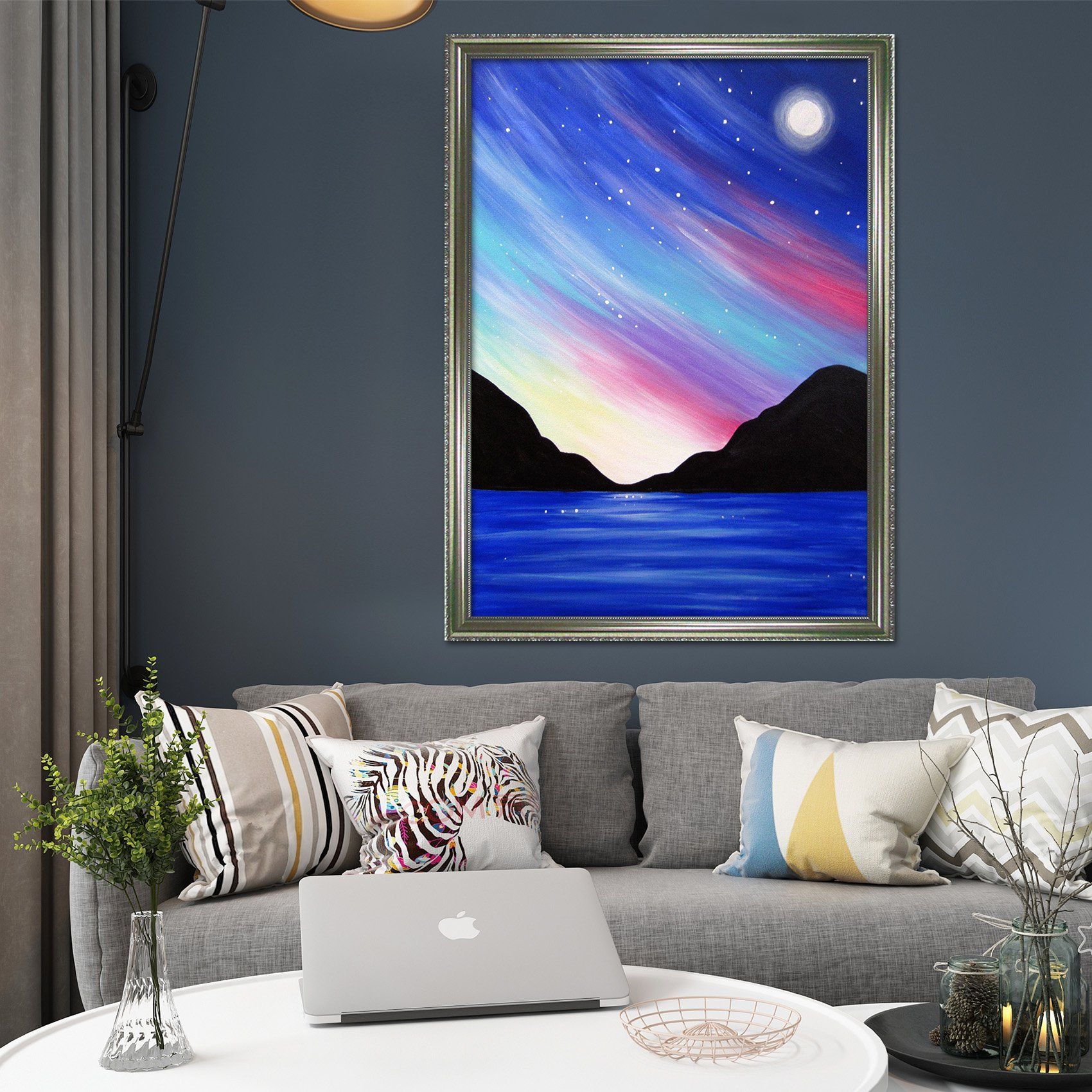 3D Shadow Mountain 103 Fake Framed Print Painting Wallpaper AJ Creativity Home 